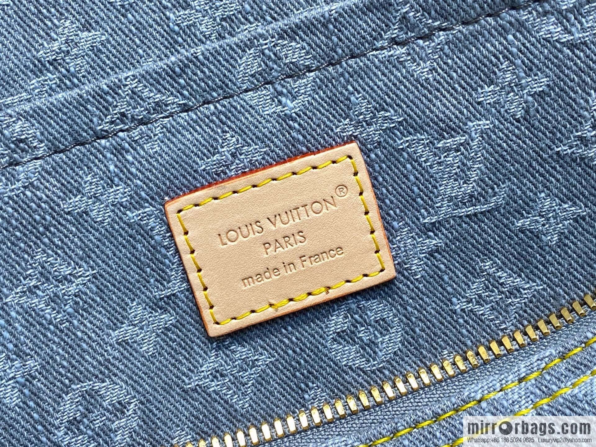 [Original order boutique] M13344 gray, denim speedy pillow bag SPEEDY SOFT 30 handbag