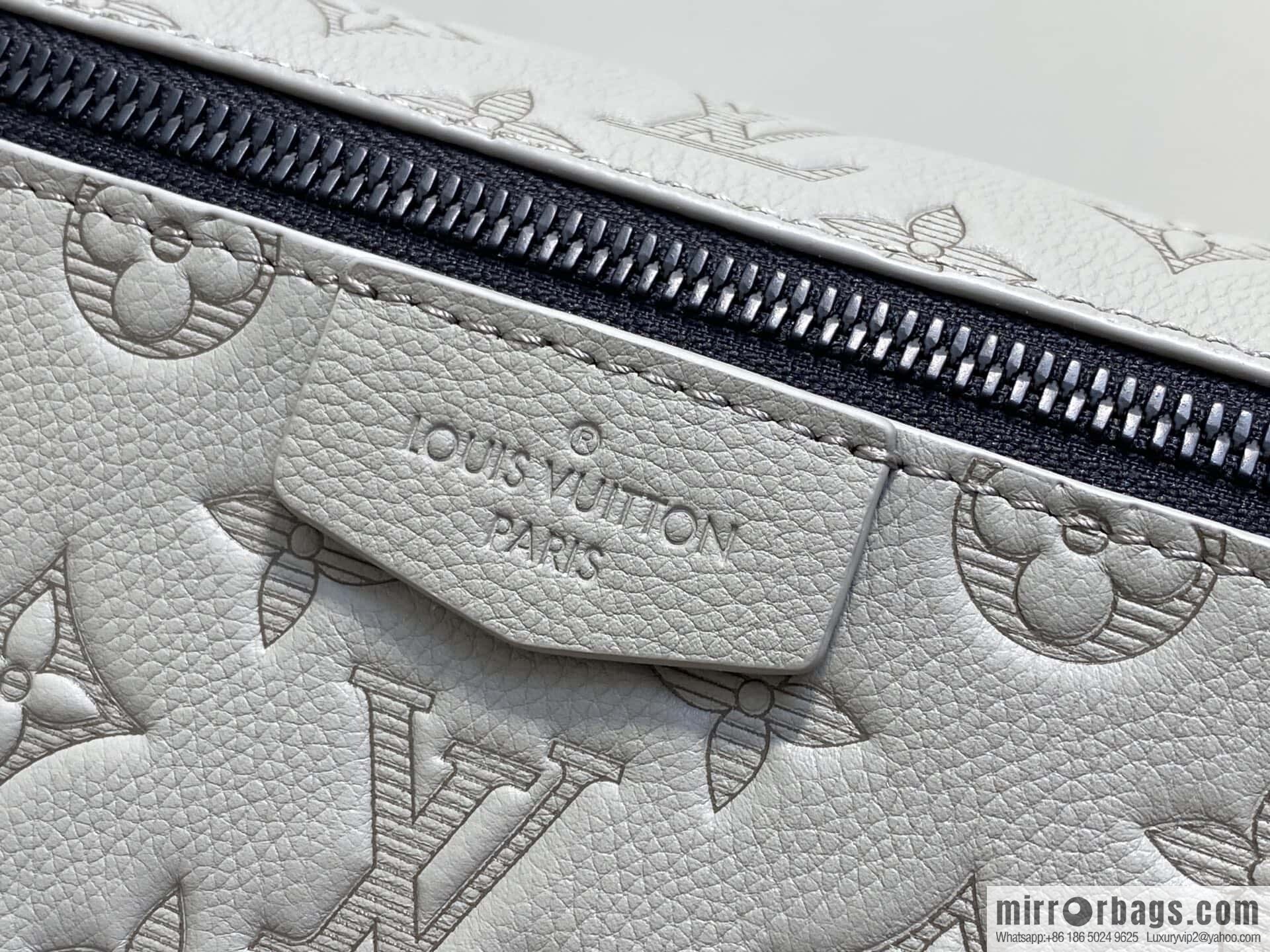 [Original order boutique] M14912 gray, full leather embossed men's bag messenger bag Pulse messenger bag