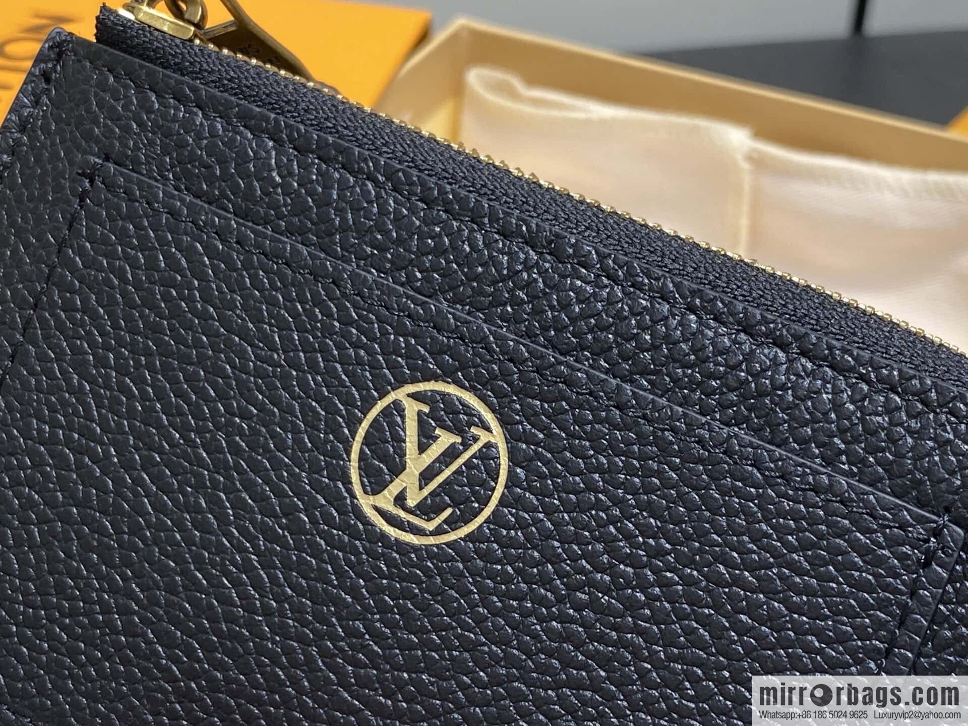 [Original order boutique] M14550 black, full leather card bag change bag, the new LOW KEY zipper card clip of the season M14551 brown