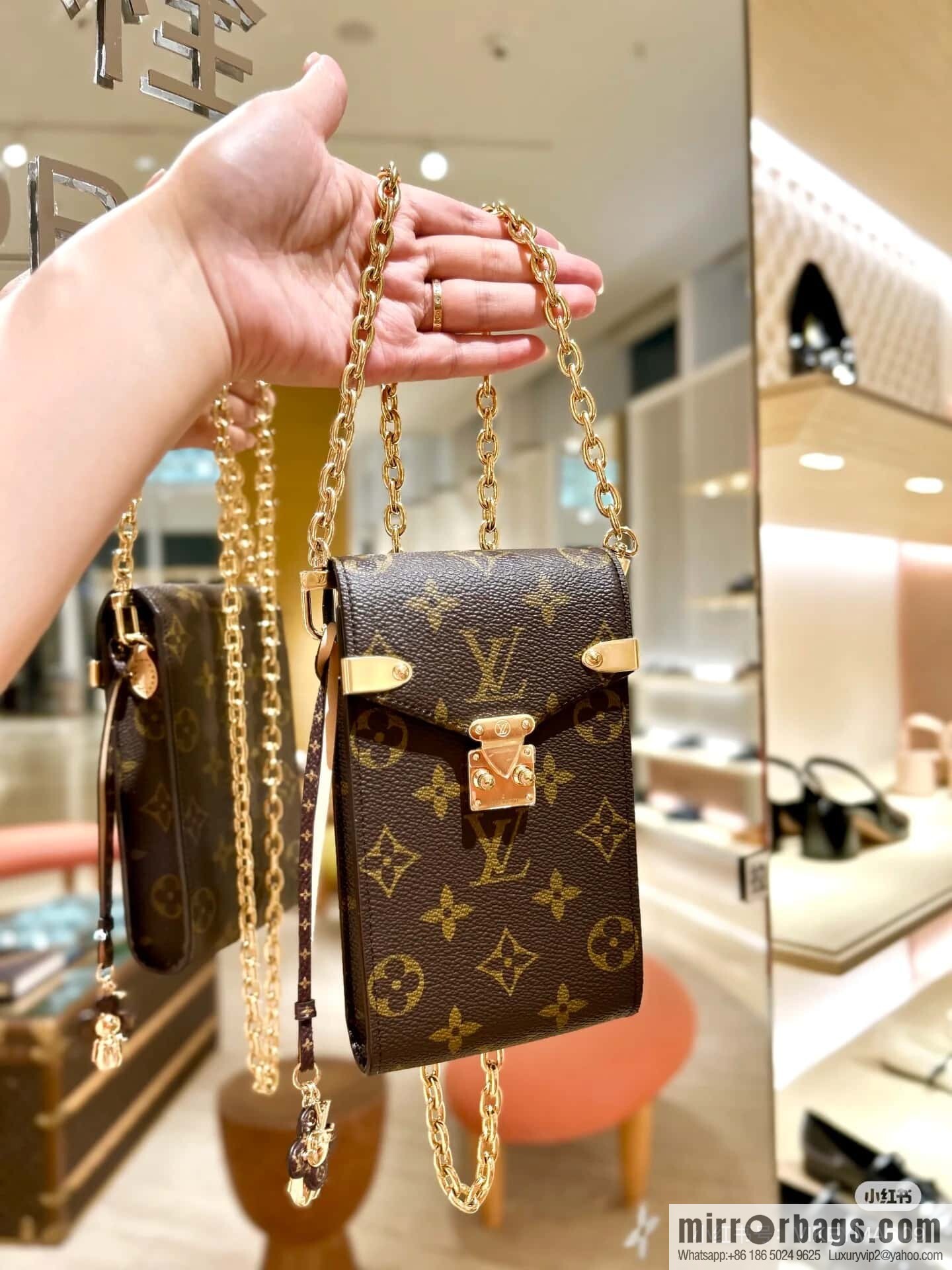 [Original order boutique] M13572 presbyopia, mobile phone bag chain bag, the new MÉTIS mobile phone bag of the season