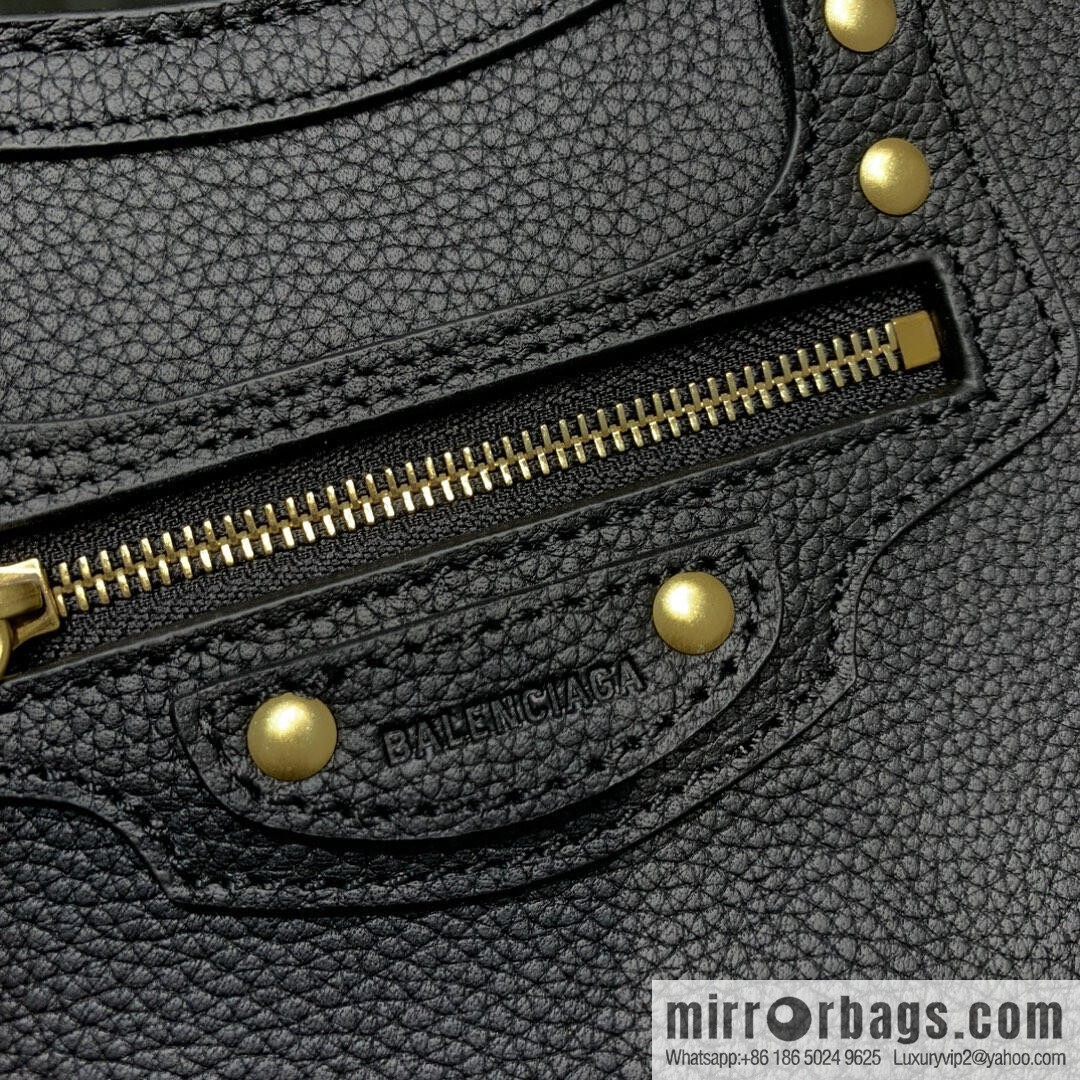 Balenciaga Neo Classic Locomotive Bag [Small] 638512 Black/Gold Buckle