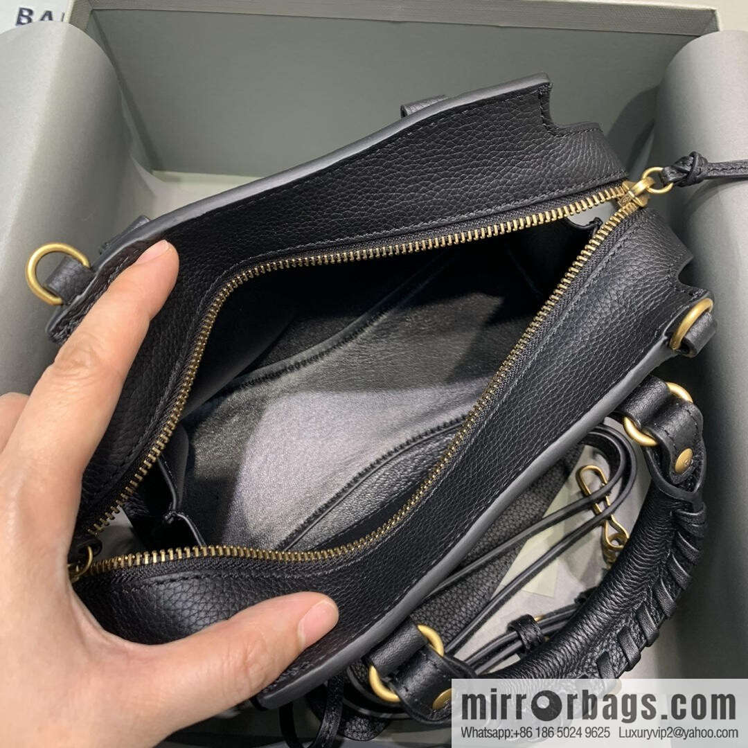 Balenciaga Neo Classic Locomotive Bag [Small] 638512 Black/Gold Buckle