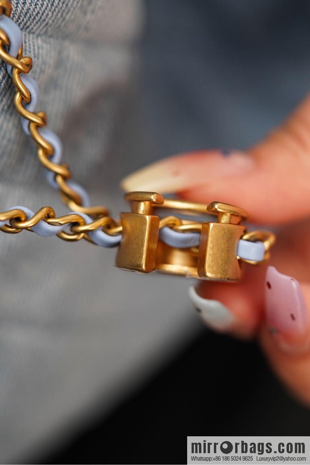 ππ‘ππ§ππ₯ πππ¬ π¬π¦ππ₯π₯ π‘π¨ππ¨ Drawstring Bucket Bag, Denim Blue π Small AS5293