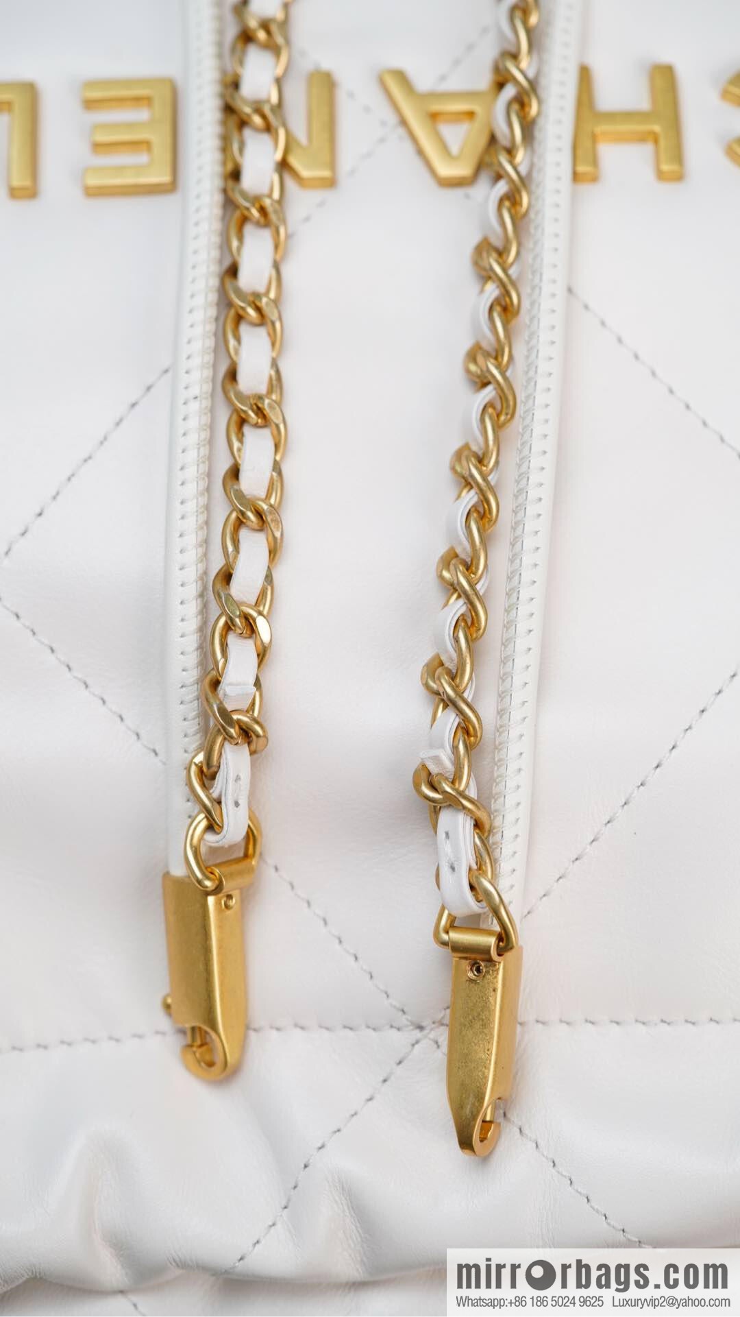 𝗖𝗛𝗔𝗡𝗘𝗟✦ 23s spring and summer new 22Mini bag original leather, white 🤍 AS3980