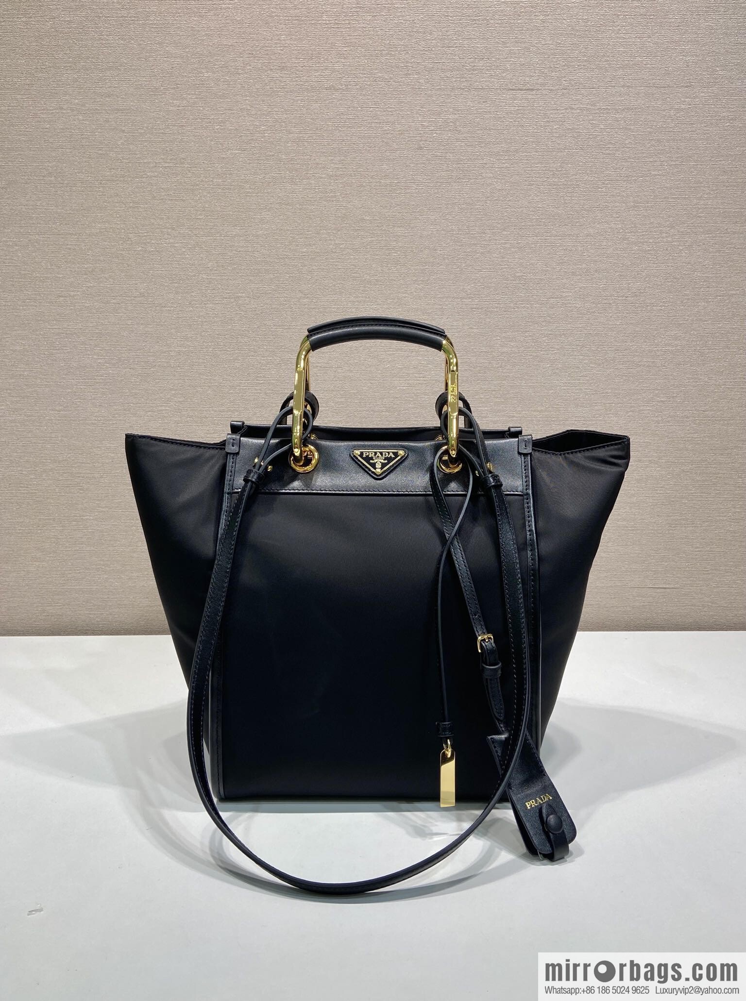 PRADA new tote bag 1BG578 black