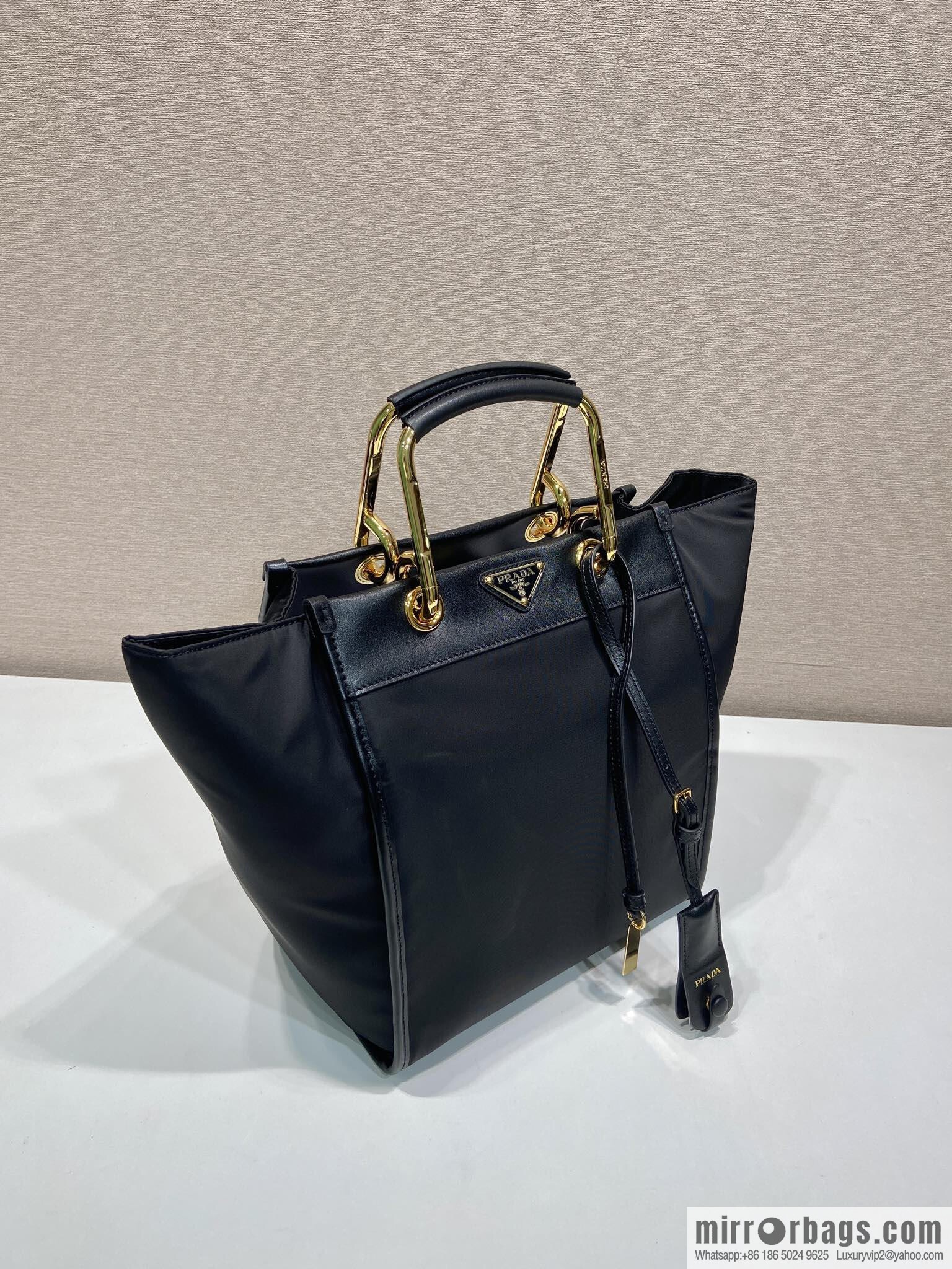 PRADA new tote bag 1BG578 black