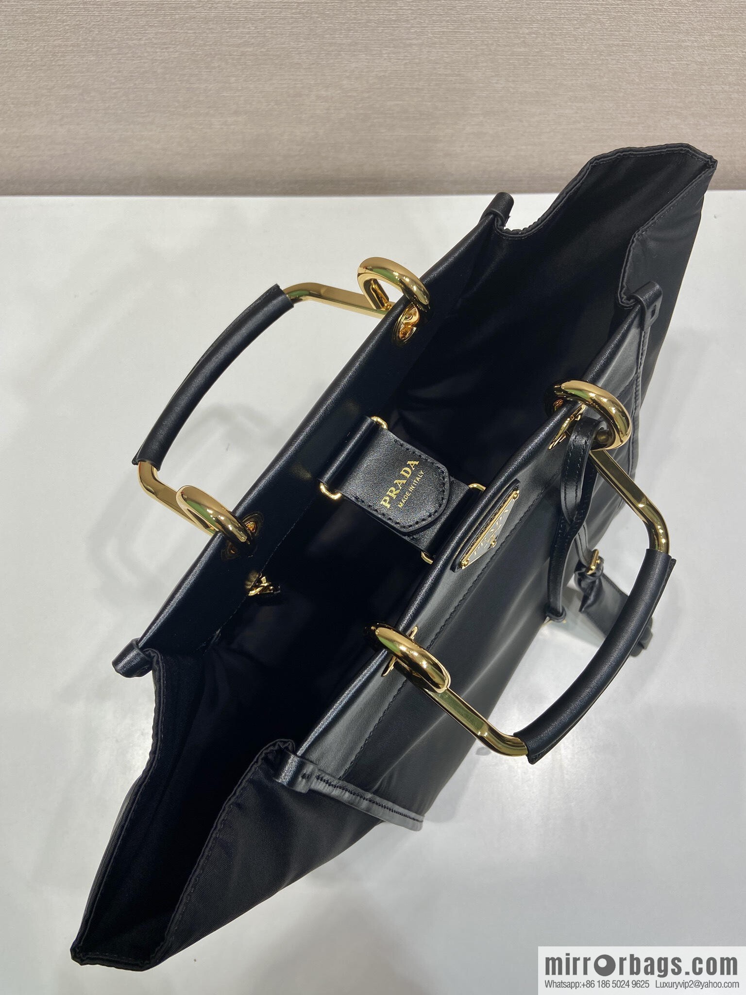 PRADA new tote bag 1BG578 black