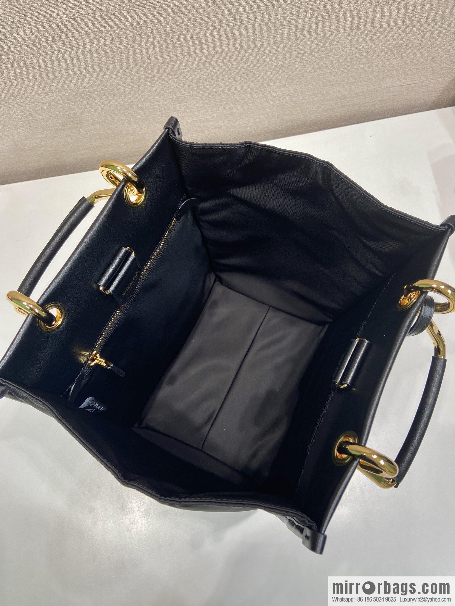 PRADA new tote bag 1BG578 black