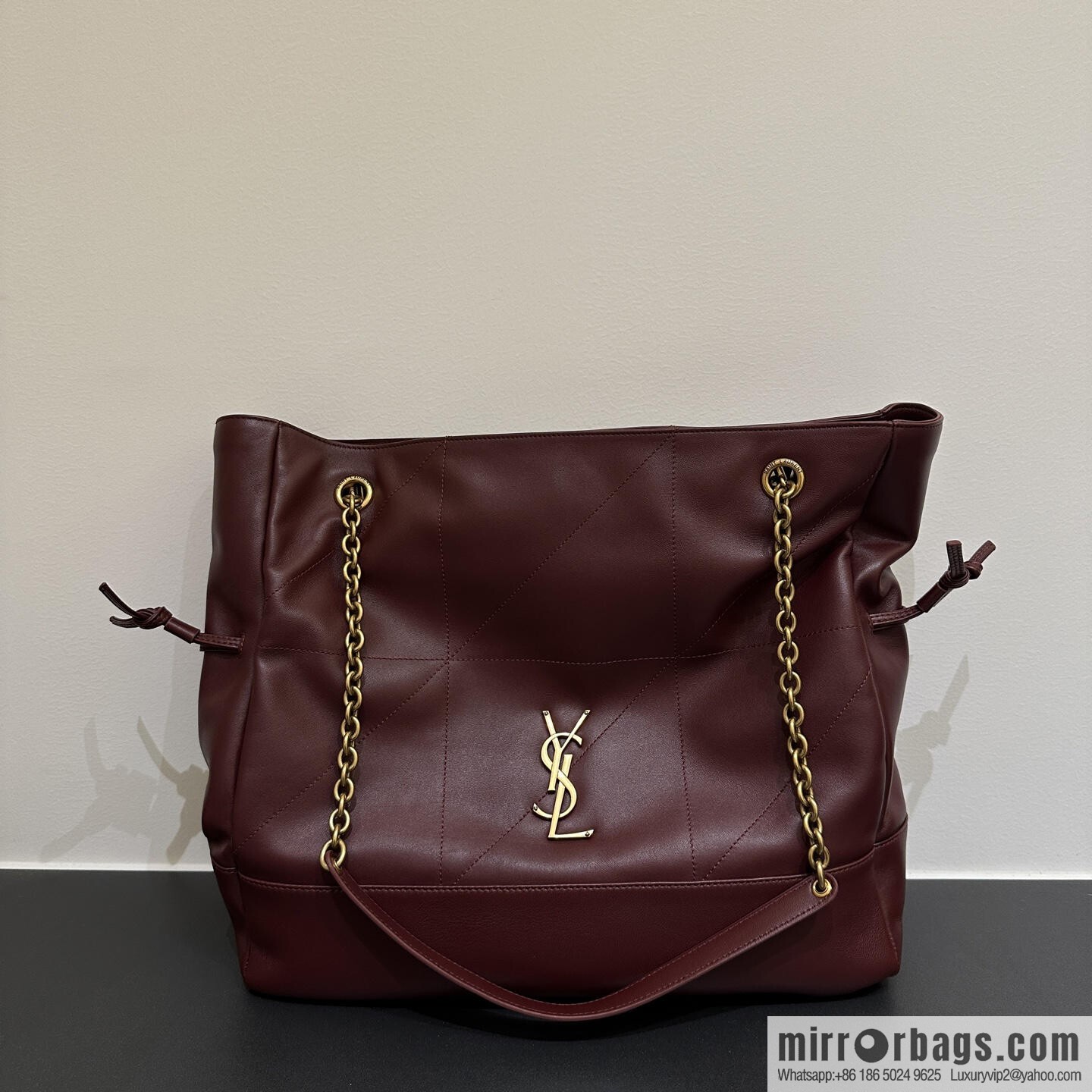 YSL ๐๐ฎ๐บ๐ถ๐ฒ ๐ฐ.๐ฏ large ๐ฃ๐ข๐๐๐ข๐ก_ lucky bag bucket bag 809824 burgundy