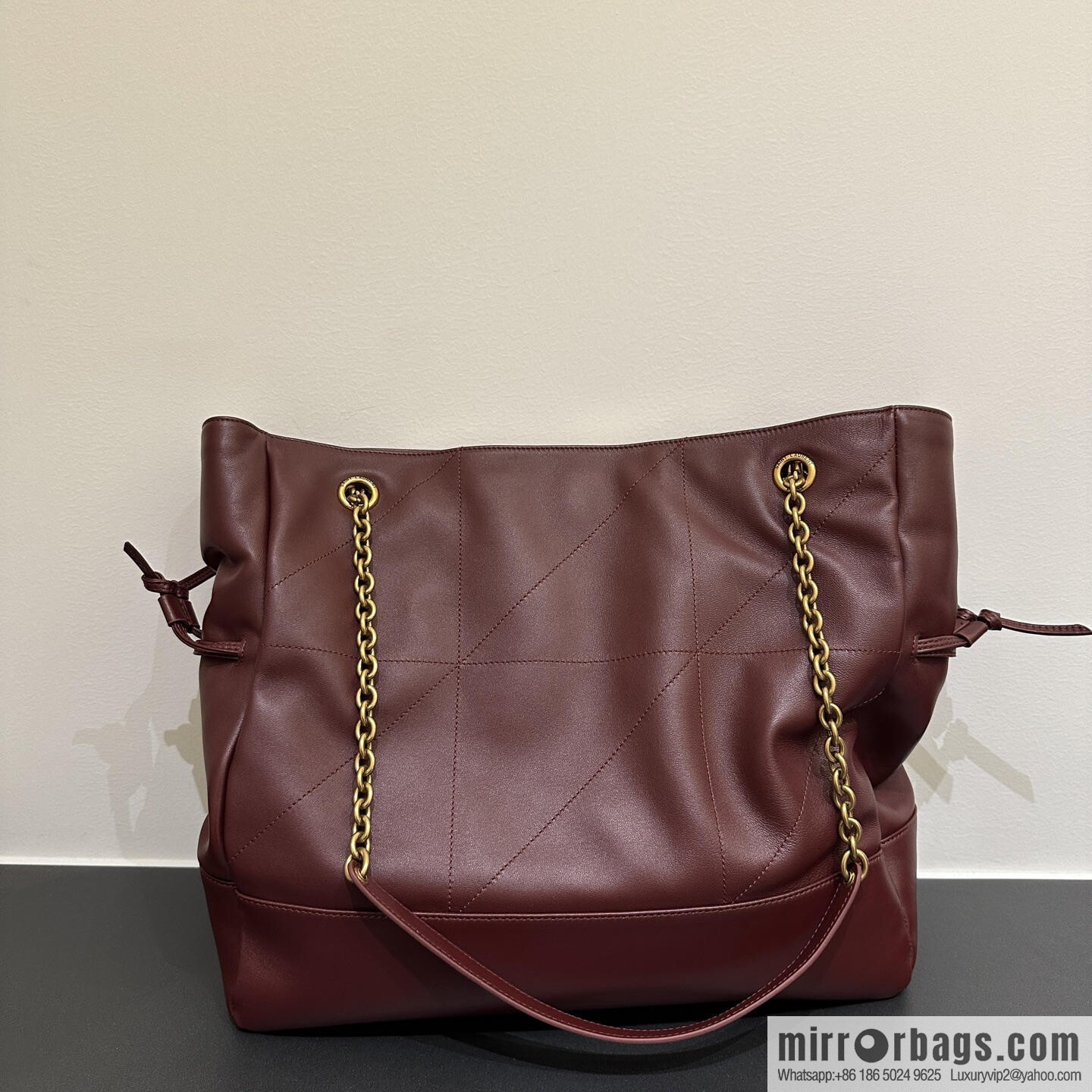 YSL ๐๐ฎ๐บ๐ถ๐ฒ ๐ฐ.๐ฏ large ๐ฃ๐ข๐๐๐ข๐ก_ lucky bag bucket bag 809824 burgundy