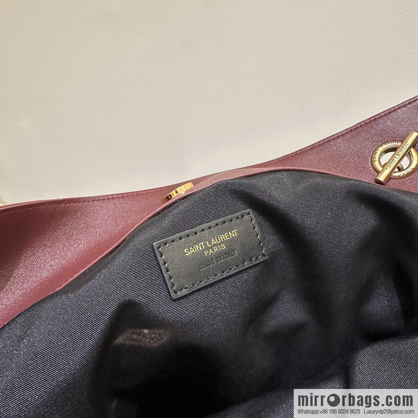YSL ๐๐ฎ๐บ๐ถ๐ฒ ๐ฐ.๐ฏ large ๐ฃ๐ข๐๐๐ข๐ก_ lucky bag bucket bag 809824 burgundy