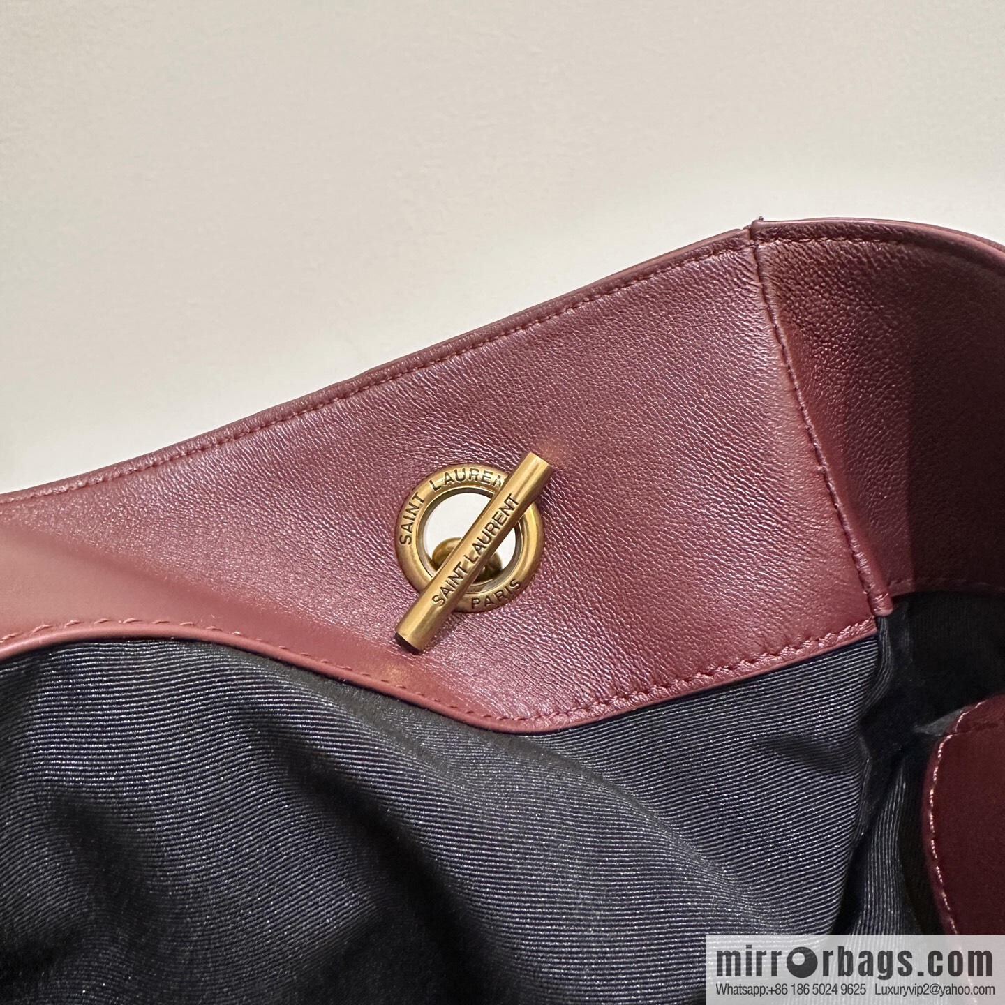 YSL ๐๐ฎ๐บ๐ถ๐ฒ ๐ฐ.๐ฏ large ๐ฃ๐ข๐๐๐ข๐ก_ lucky bag bucket bag 809824 burgundy