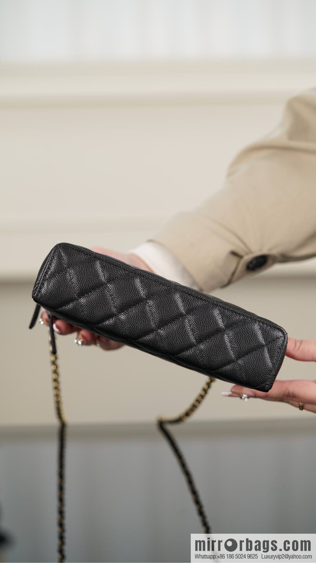 𝐂𝐡𝐚𝐧𝐞𝐥 𝟐𝟓𝐏 new lunch box bag, black gold, lychee cow AP4385