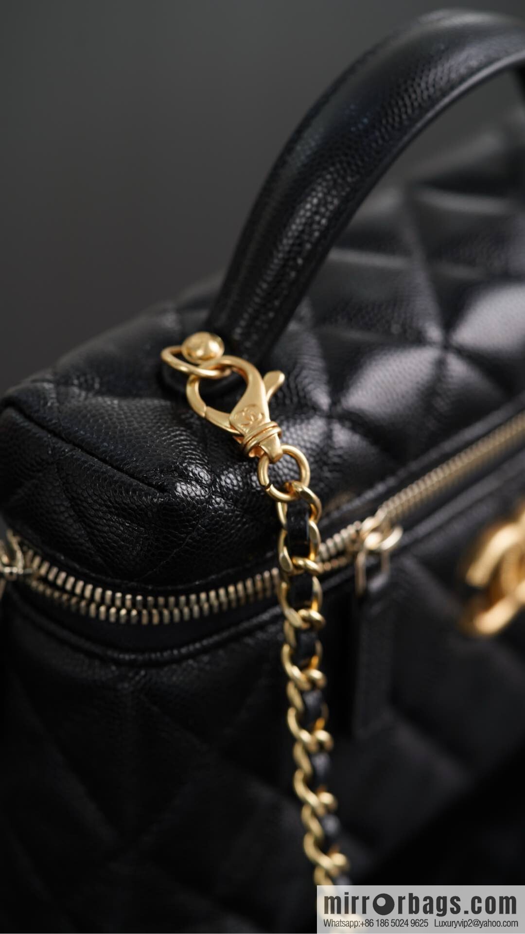 𝐂𝐡𝐚𝐧𝐞𝐥 𝟐𝟓𝐏 new lunch box bag, black gold, lychee cow AP4385