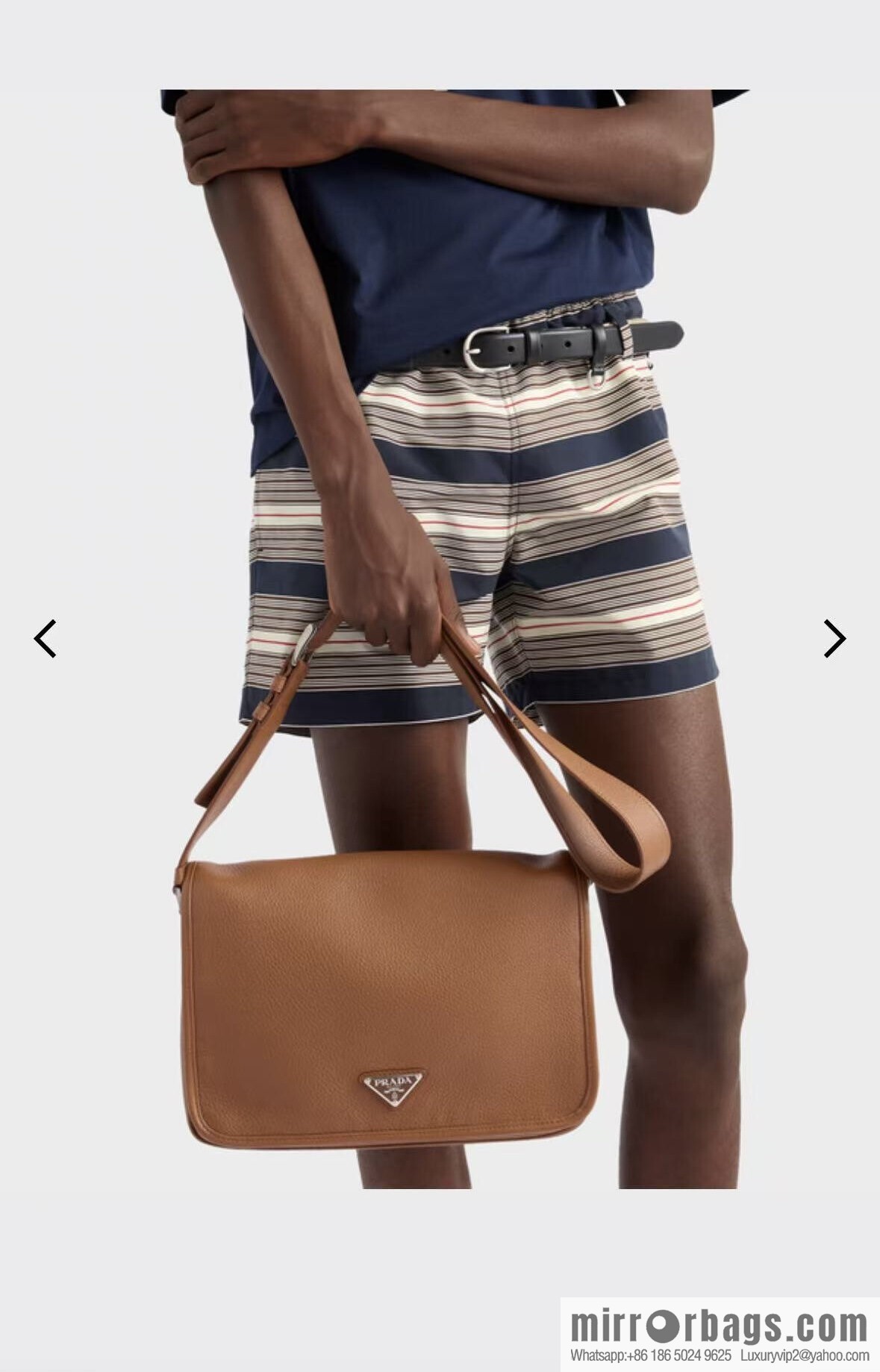 PRADA 🎉 new mailman bag 🎉 2VD075 🎉🎉 caramel color