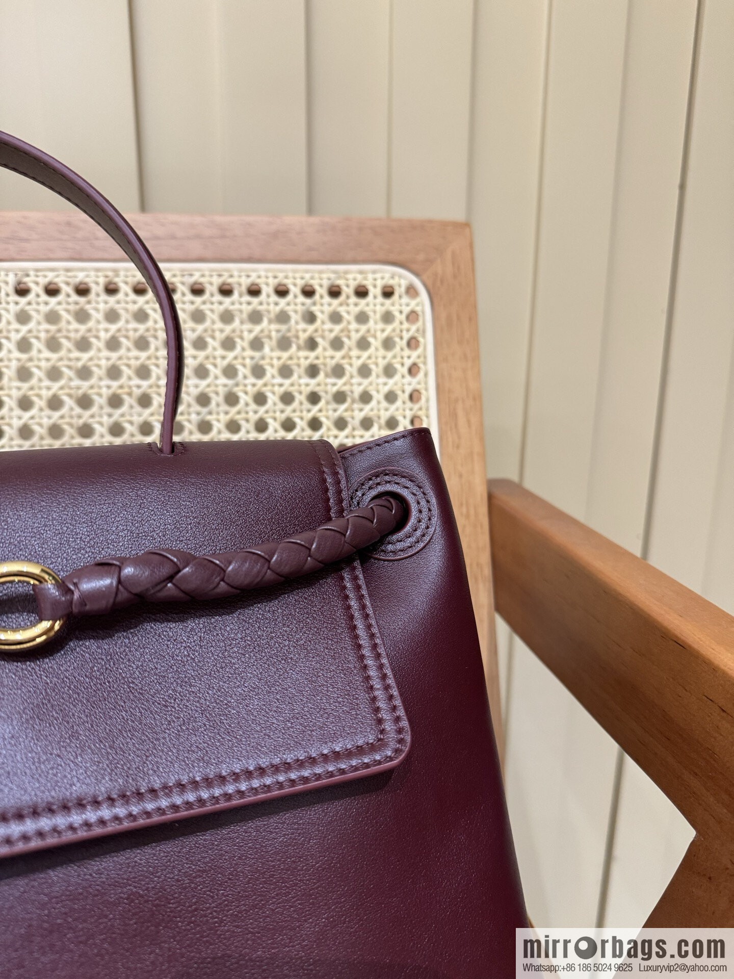 BV Ciao Ciao Handbag 817231 Barolo Burgundy