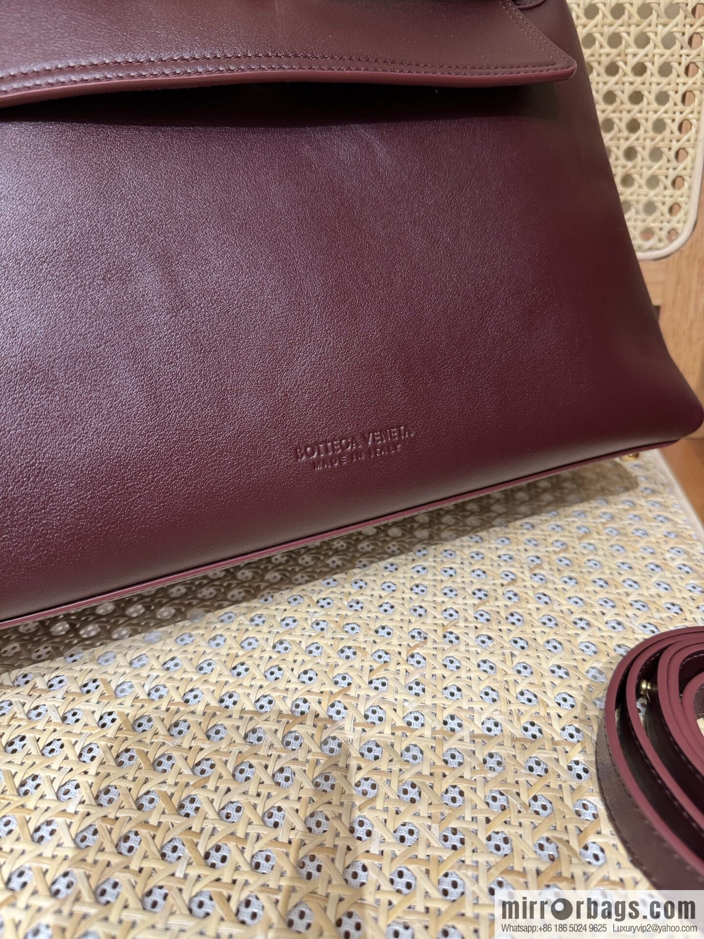 BV Ciao Ciao Handbag 817231 Barolo Burgundy