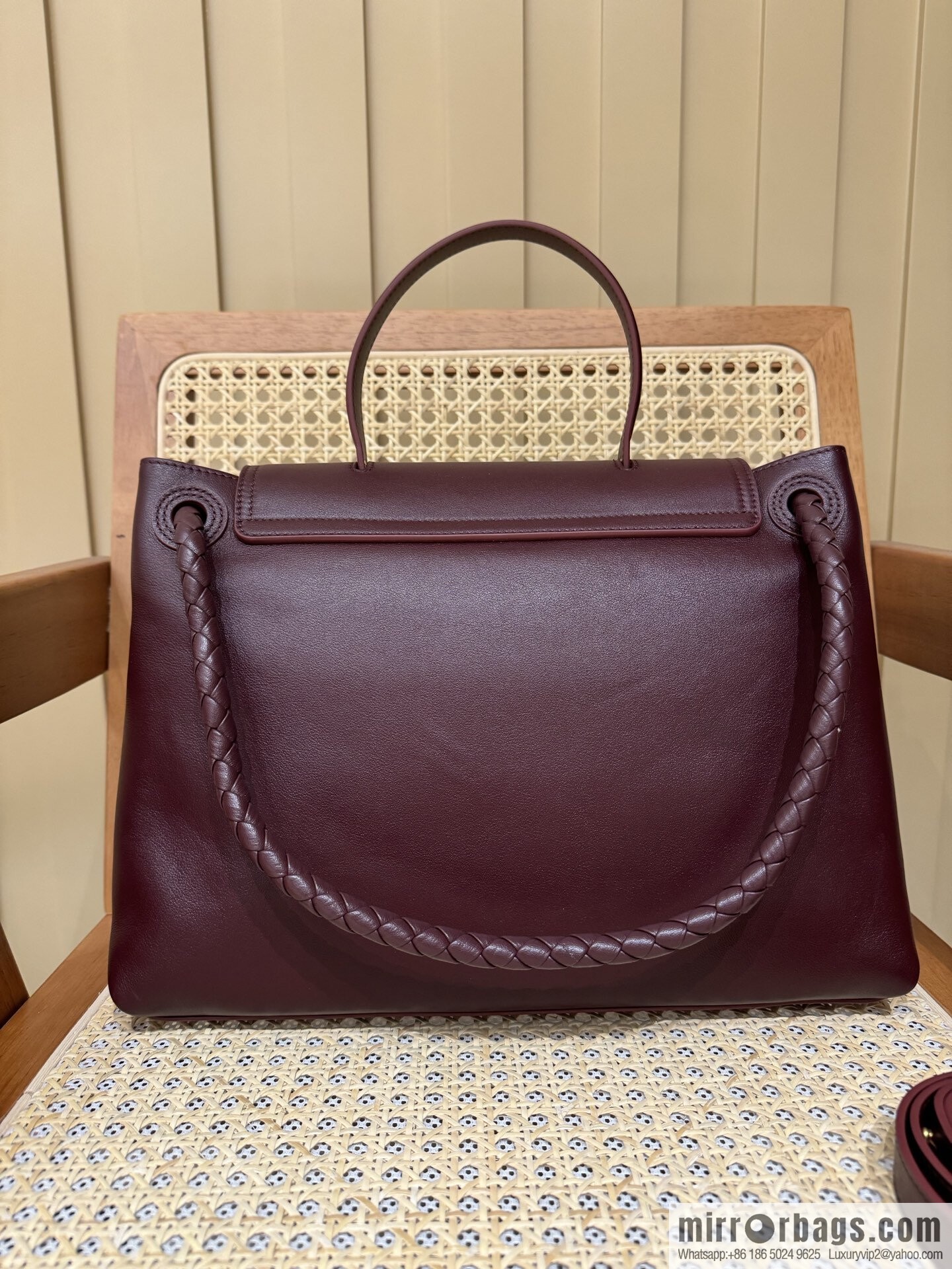 BV Ciao Ciao Handbag 817231 Barolo Burgundy