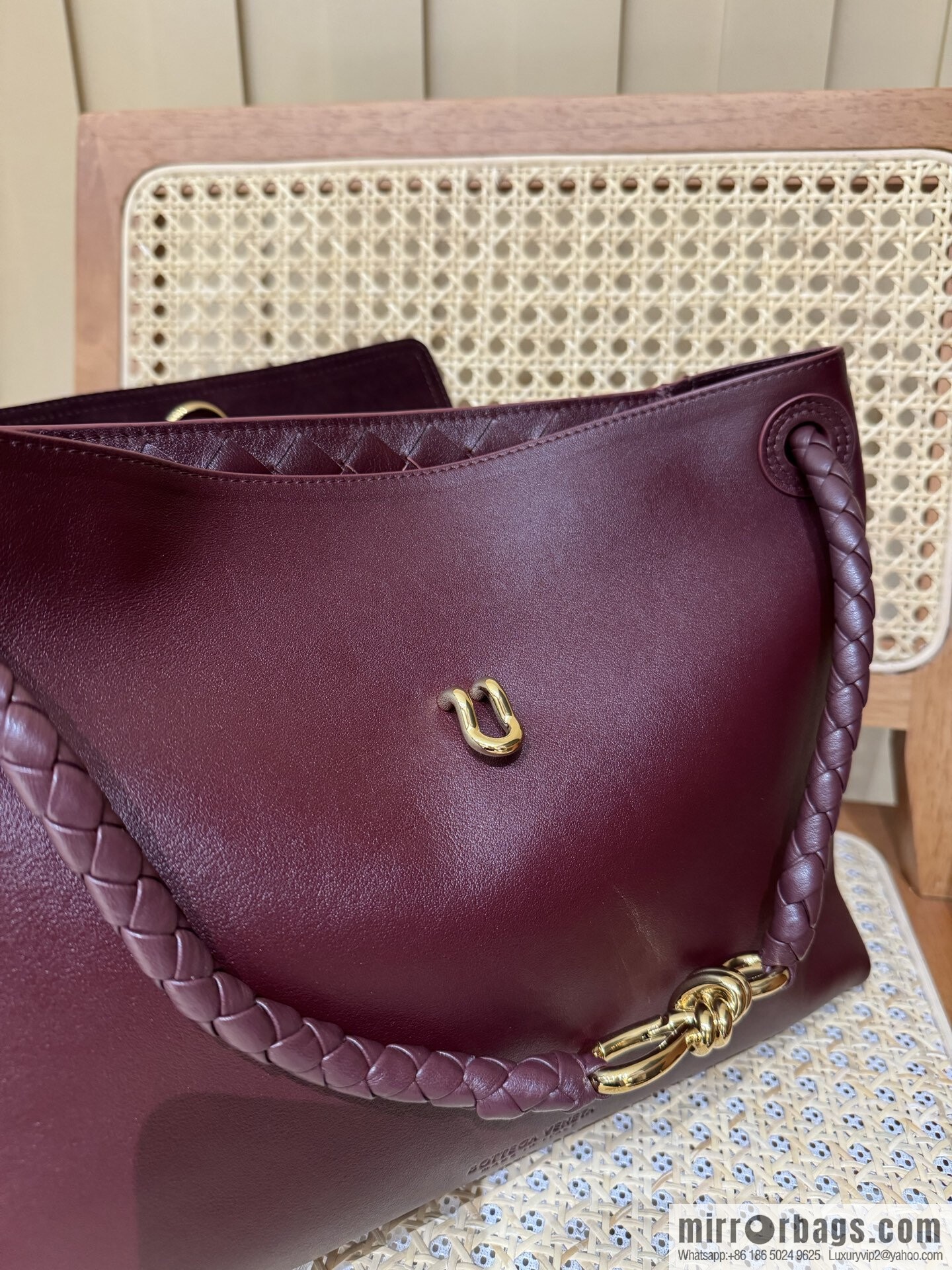 BV Ciao Ciao Handbag 817231 Barolo Burgundy