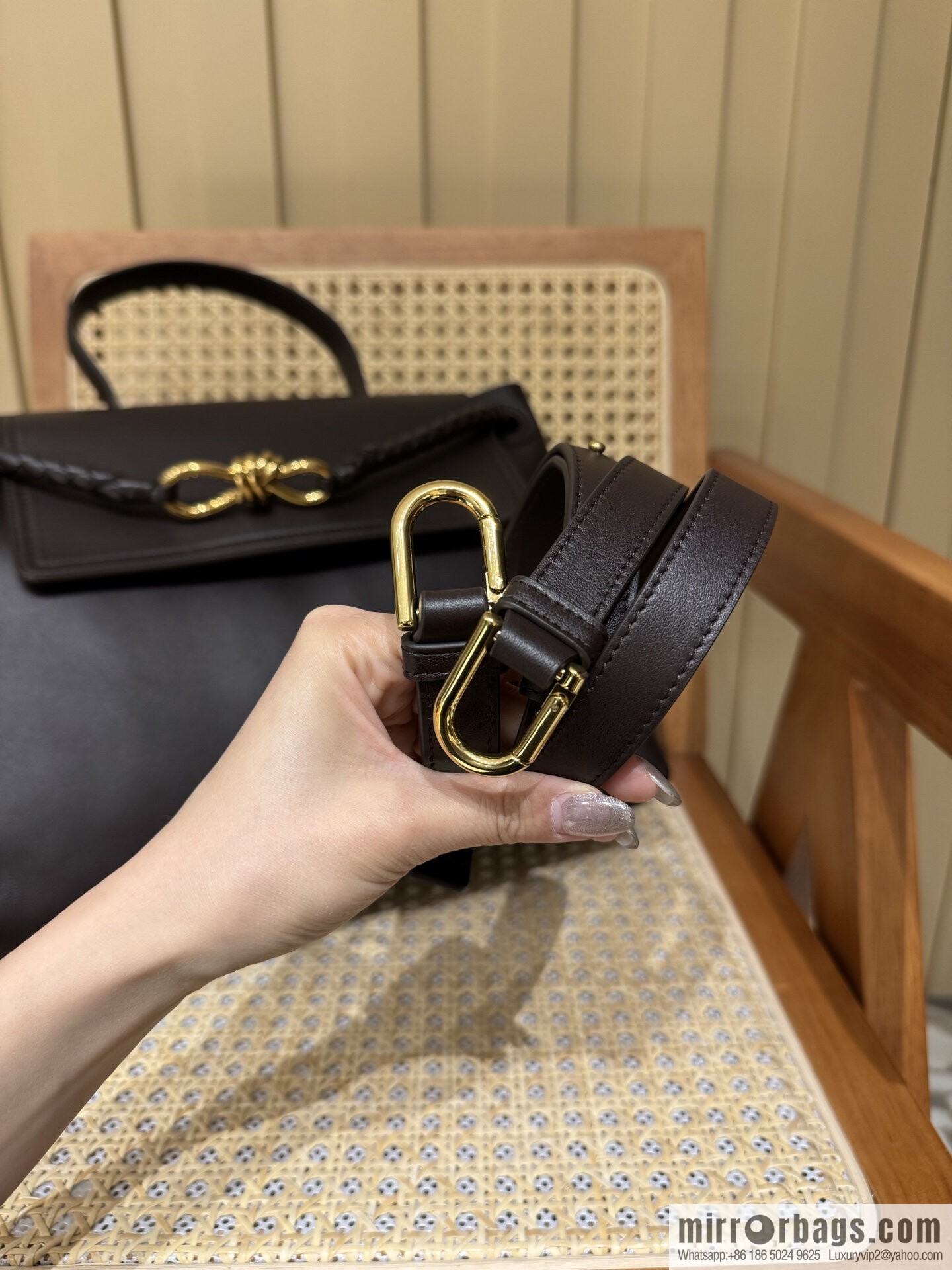 BV Ciao Ciao Handbag 817231 Chocolate Brown