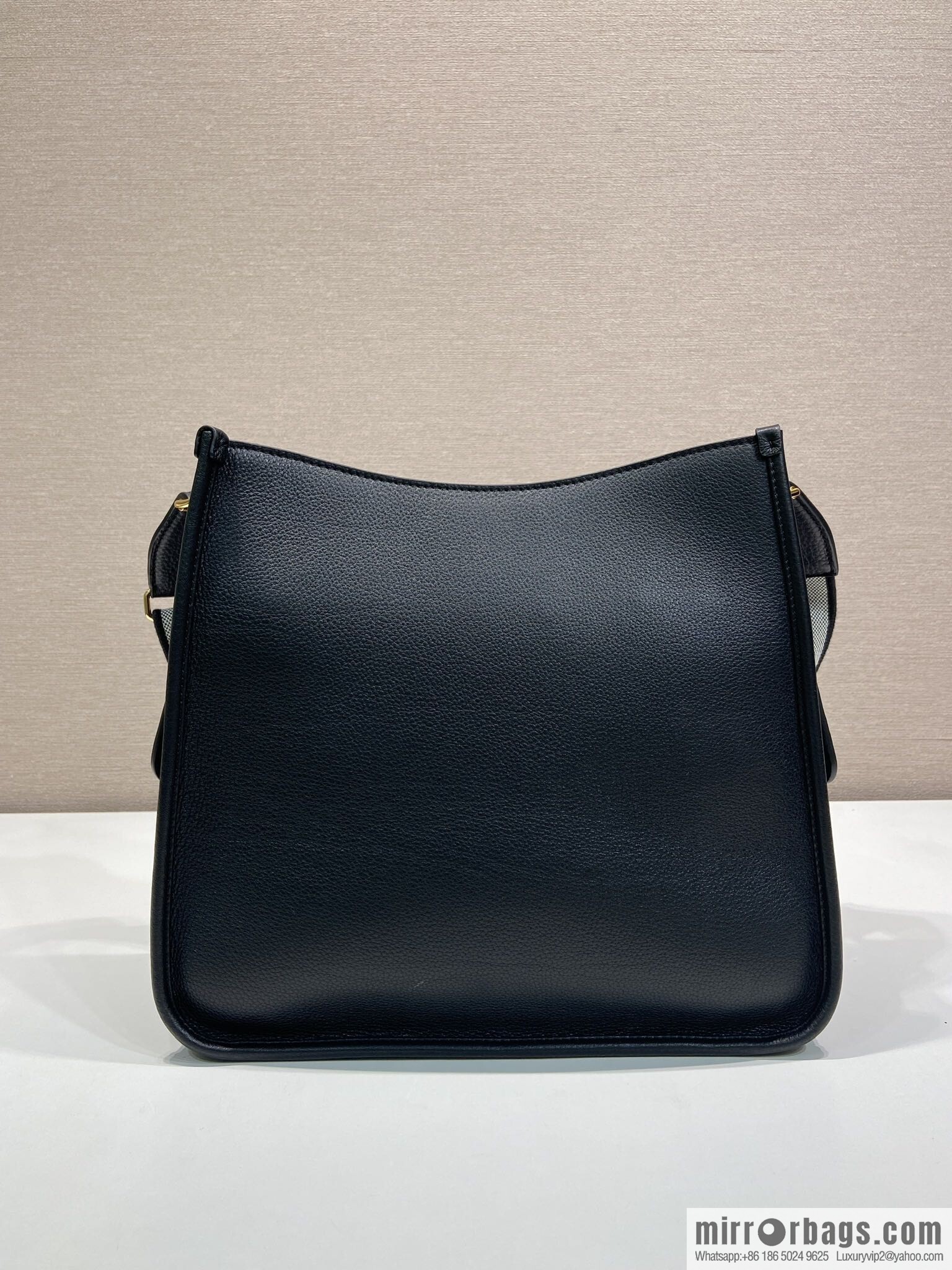 PRADA 👏 new fabric oblique span bag 👏 1BC073-1/large tote bag, black