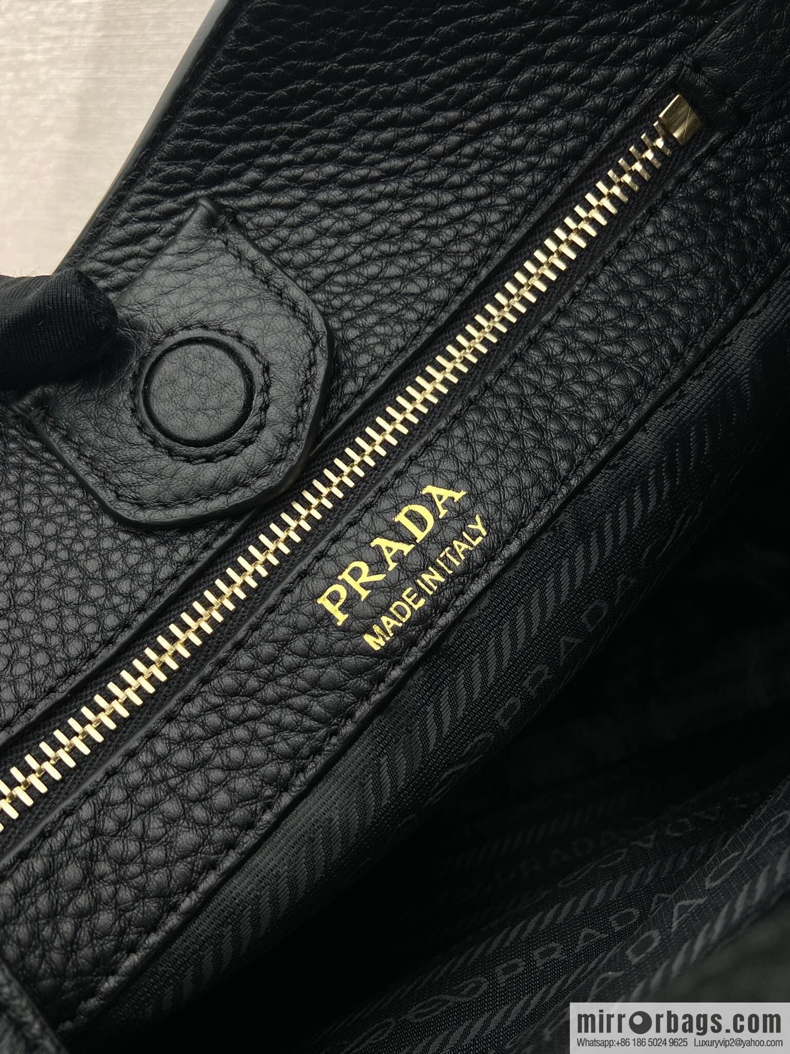 PRADA 👏 new fabric oblique span bag 👏 1BC073-1/large tote bag, black