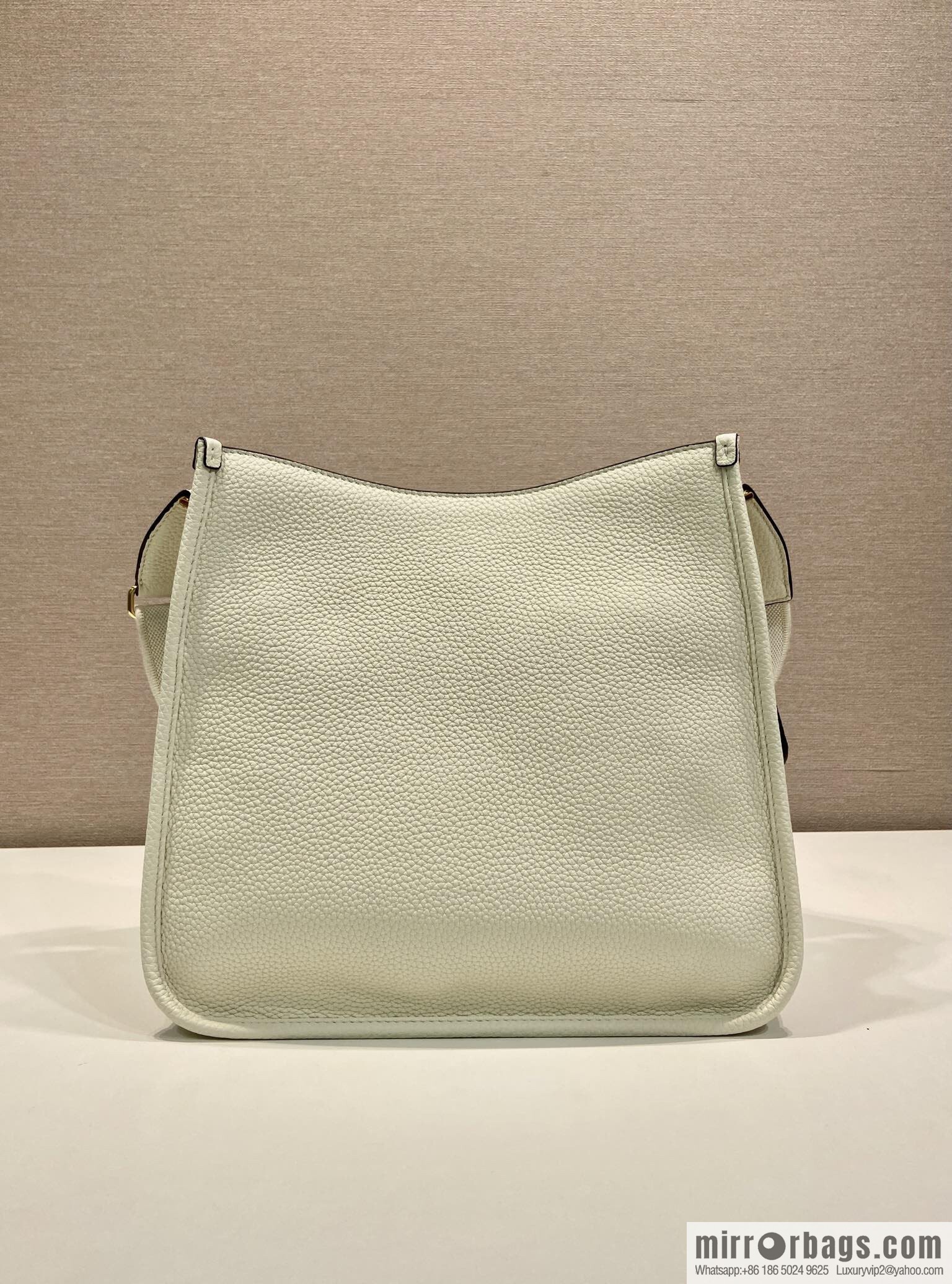 PRADA 👏 new fabric oblique span bag 👏 1BC073-1/large tote bag, white
