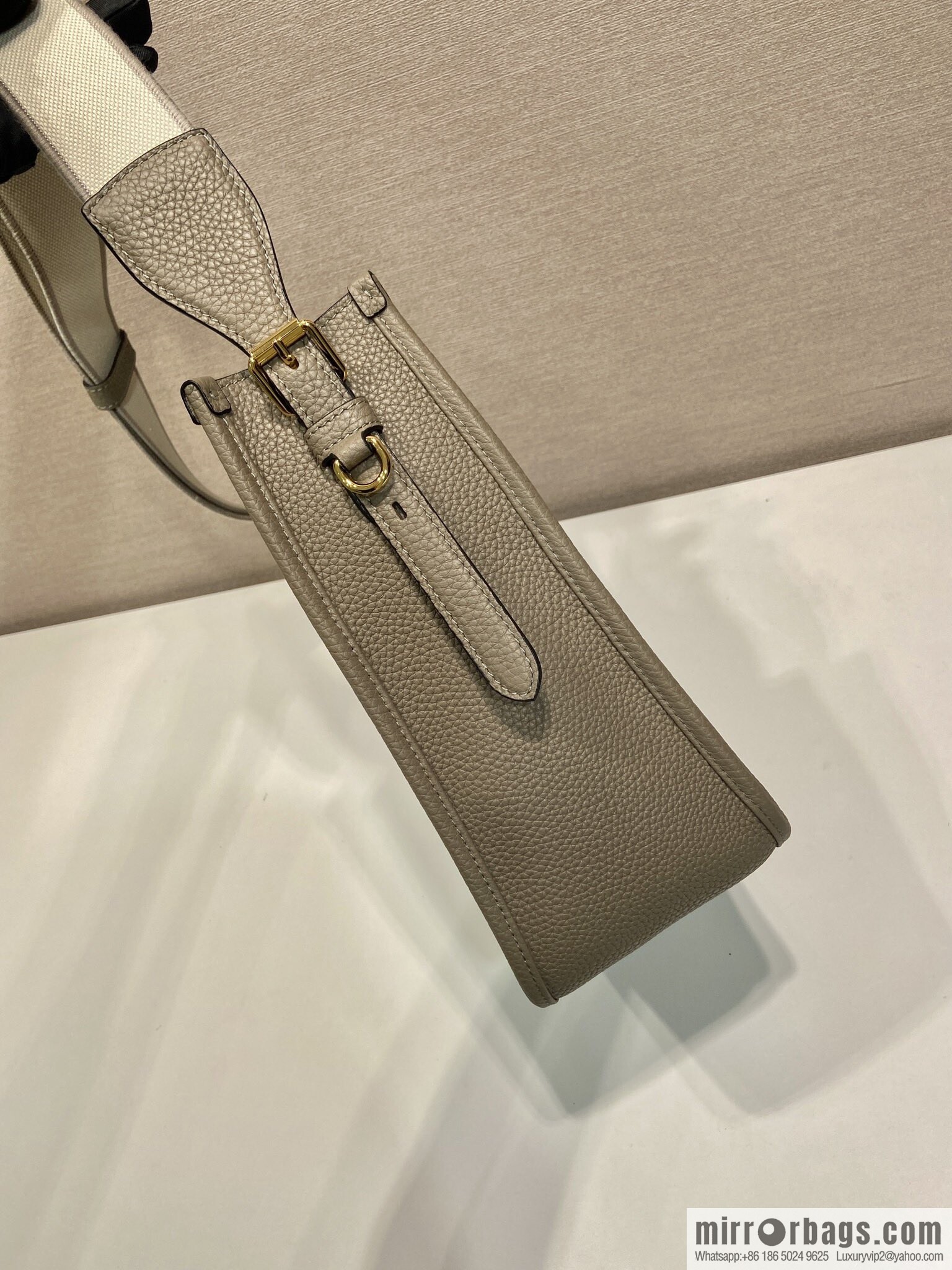 PRADA 👏 new fabric oblique span bag 👏 1BC073-1/large tote bag, grey