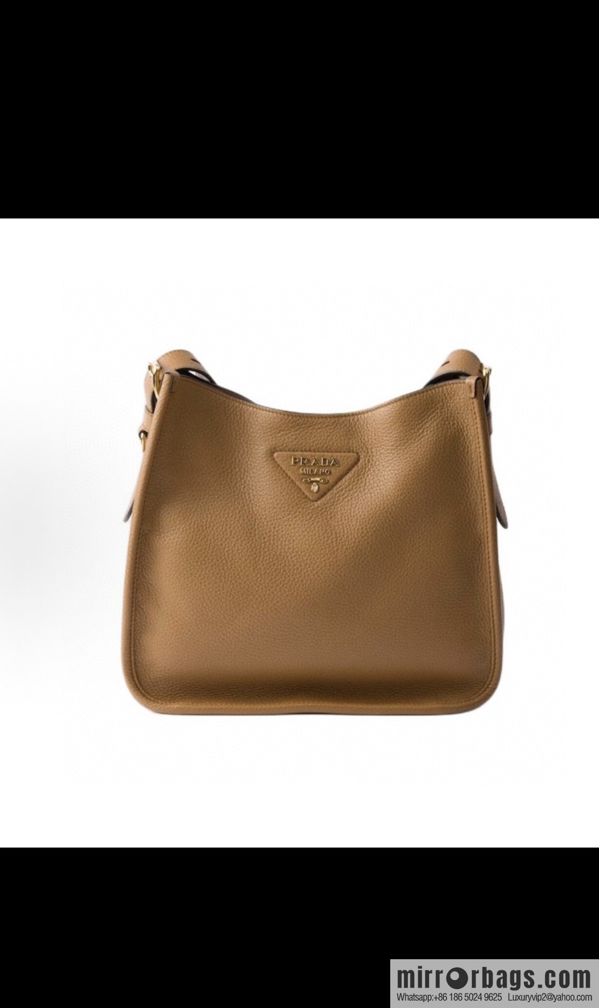 PRADA 👏 new fabric oblique span bag 👏 1BC073-1/large tote bag, caramel color