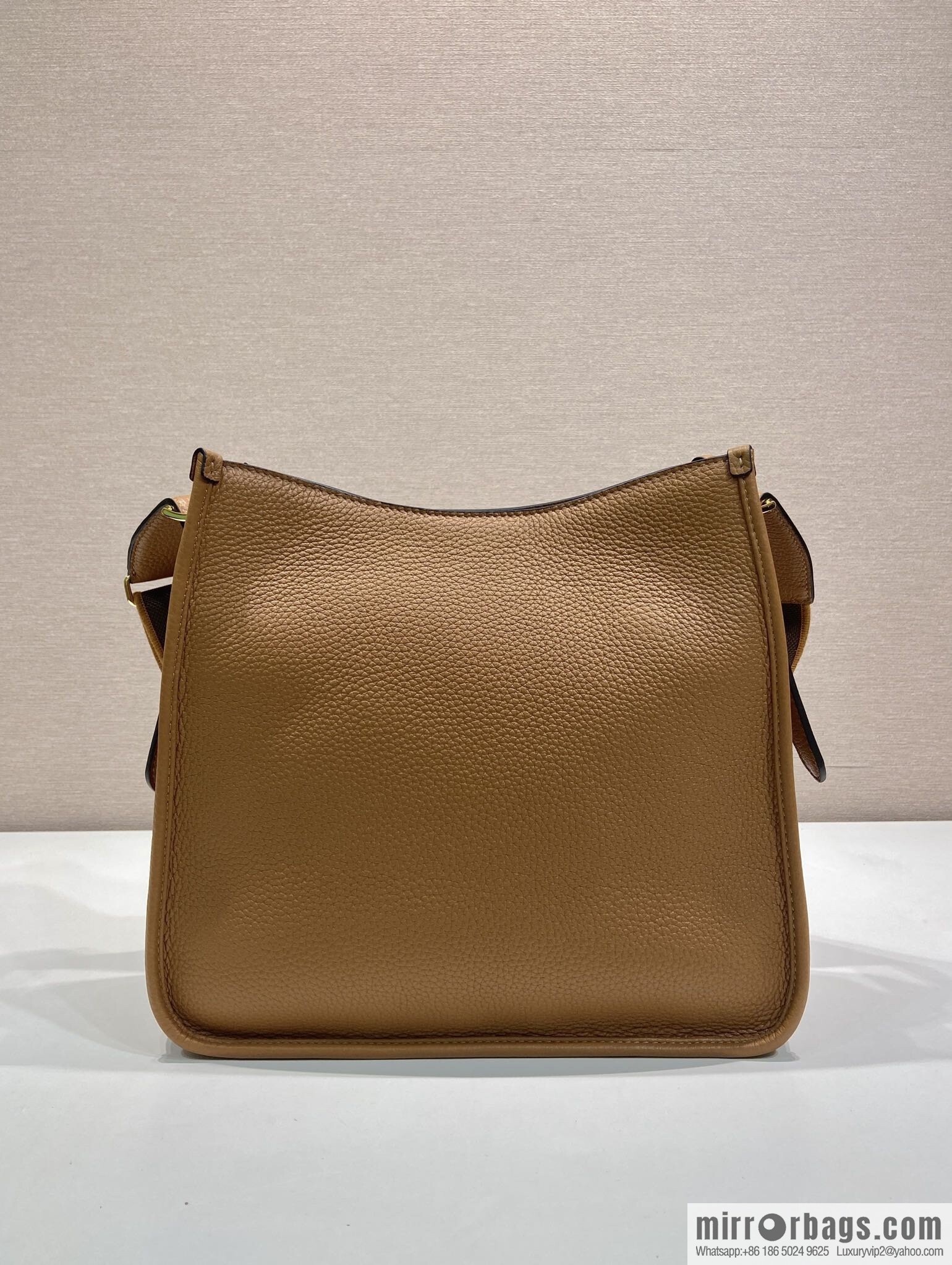PRADA 👏 new fabric oblique span bag 👏 1BC073-1/large tote bag, caramel color