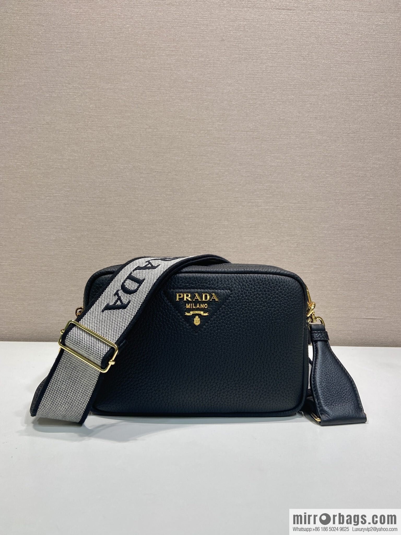 PRADA 🎉 new shoulder strap 🎉 1BD082-1 🎉 black