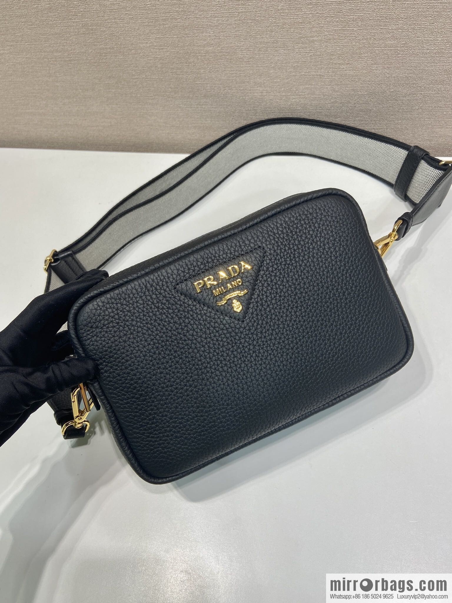 PRADA 🎉 new shoulder strap 🎉 1BD082-1 🎉 black