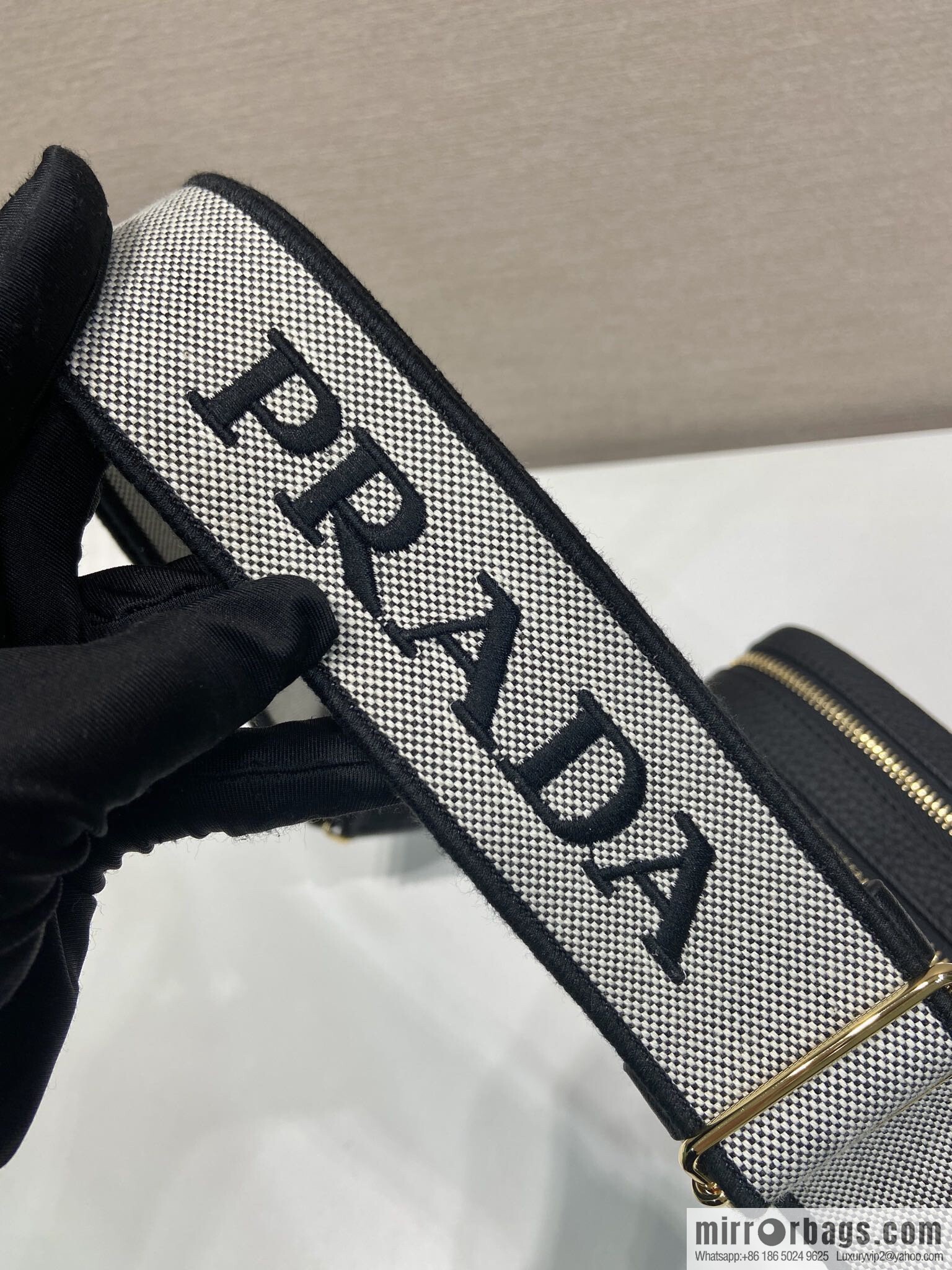PRADA 🎉 new shoulder strap 🎉 1BD082-1 🎉 black