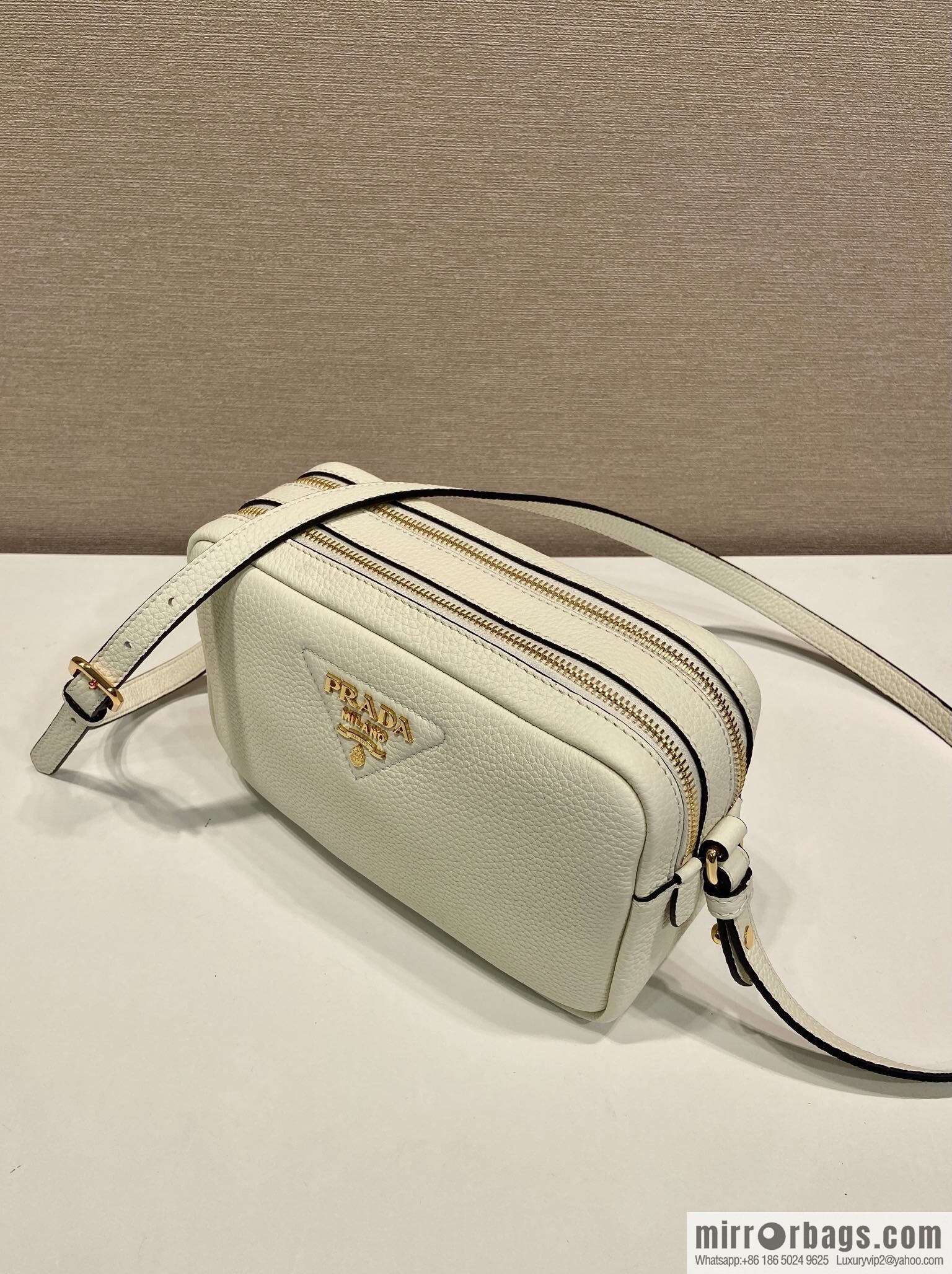 PRADA 🎉 new shoulder strap 🎉 1BD082-1 🎉 white