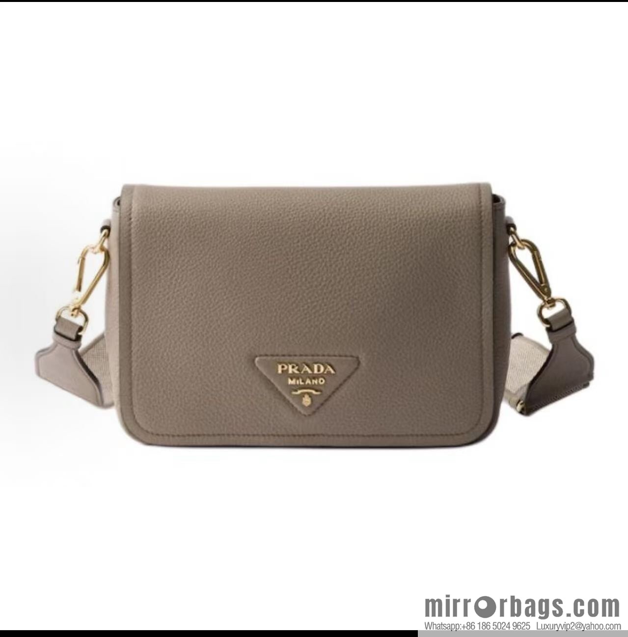 PRADA 🎉 new shoulder strap 🎉 1BD314-1 🎉 grey