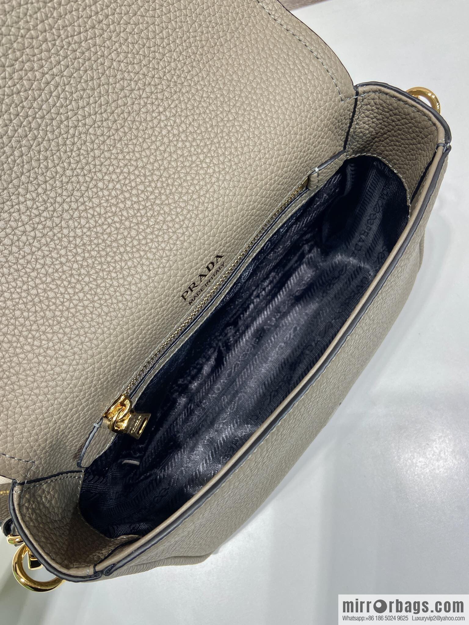 PRADA 🎉 new shoulder strap 🎉 1BD314-1 🎉 grey