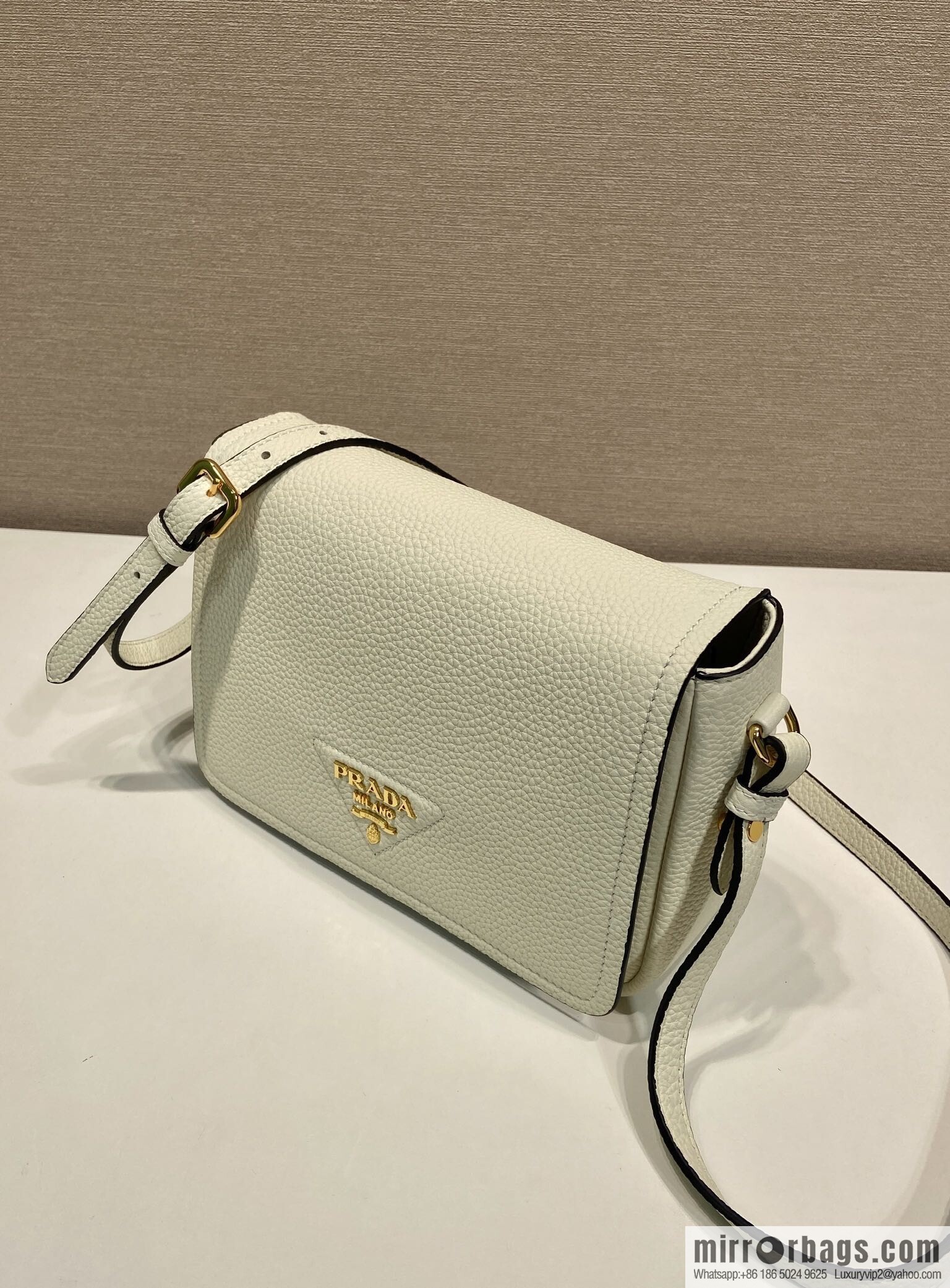 PRADA 🎉 new shoulder strap 🎉 1BD314-1 🎉 white