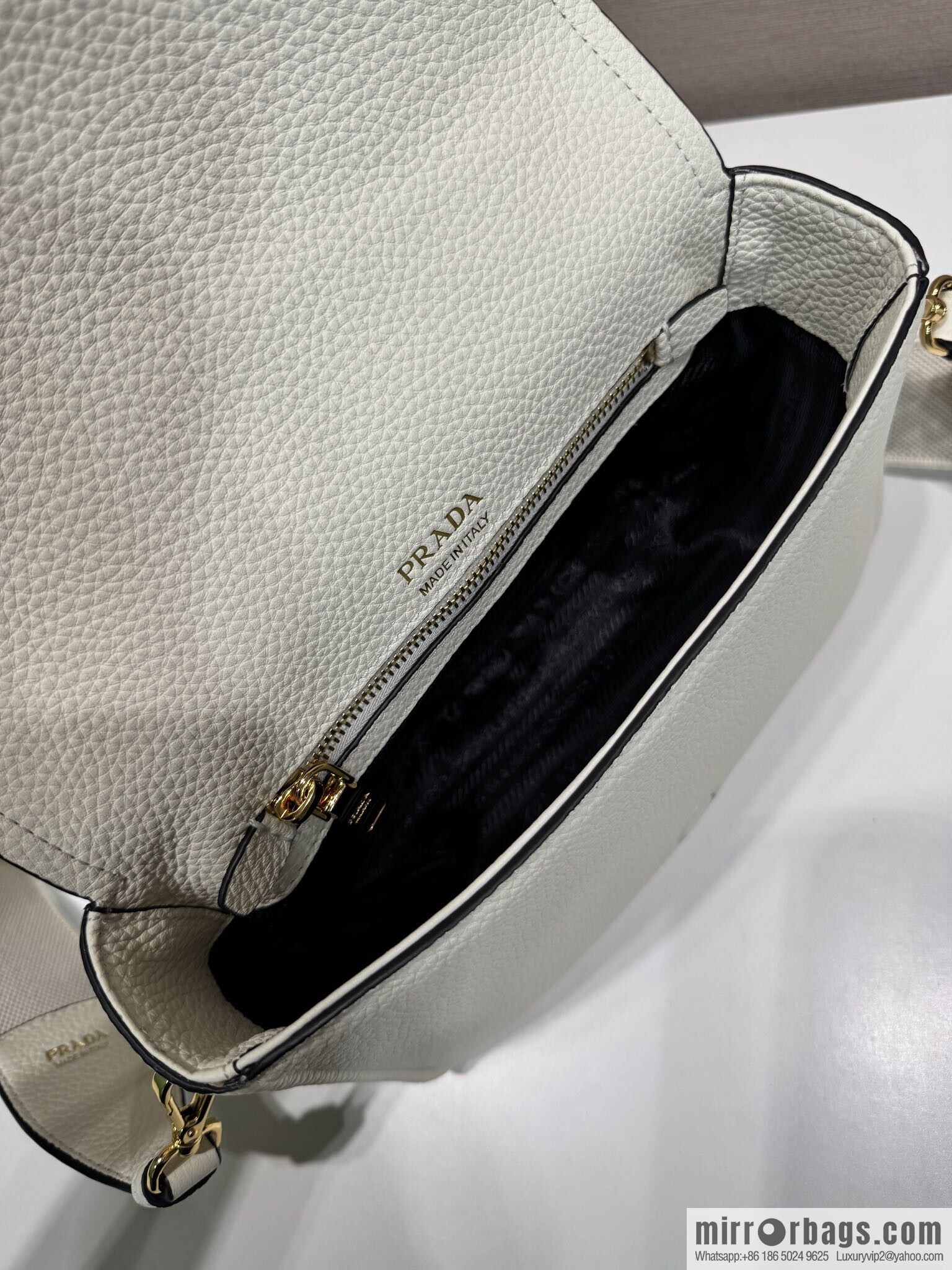 PRADA 🎉 new shoulder strap 🎉 1BD314-1 🎉 white