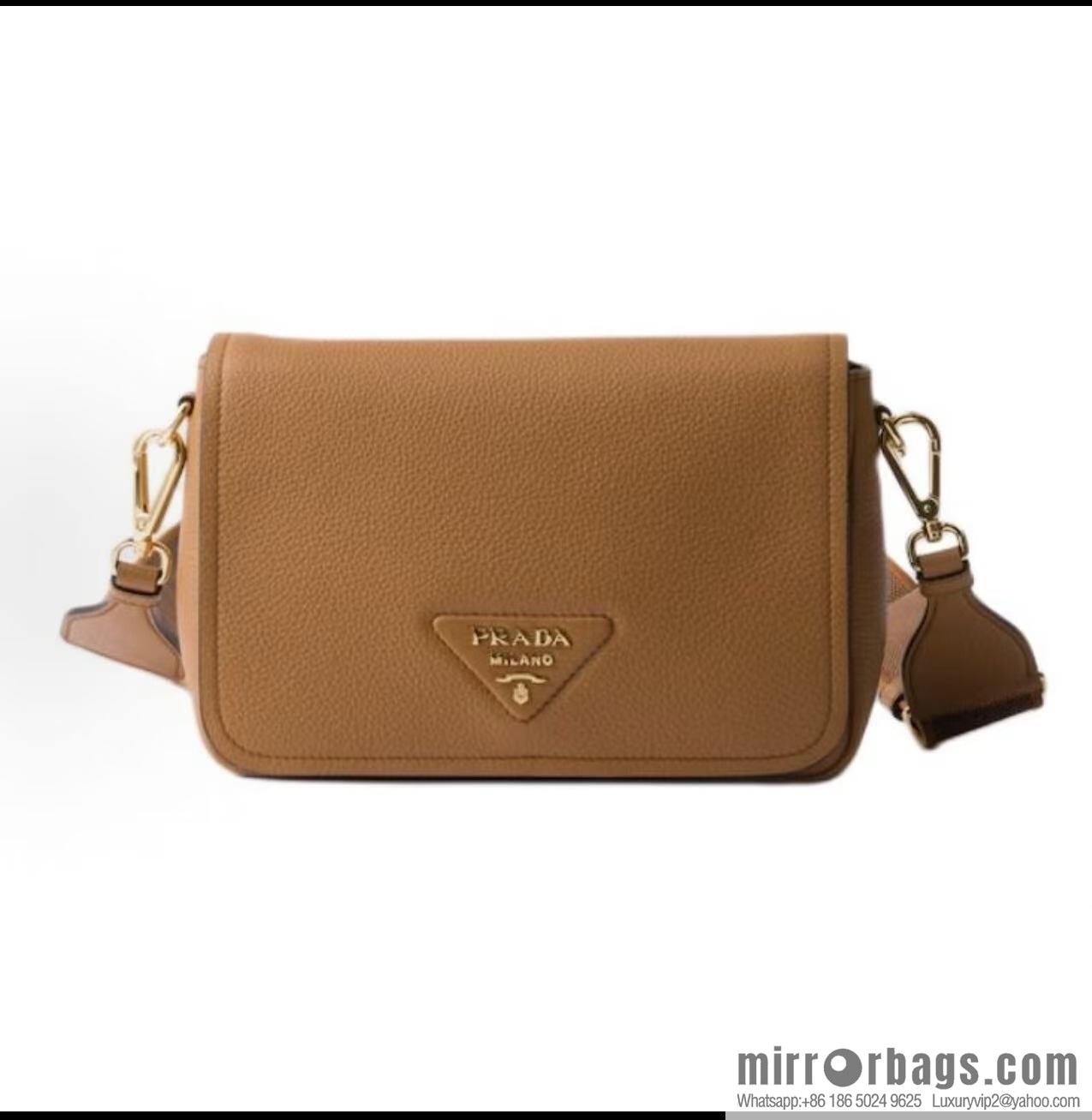 PRADA 🎉 new shoulder strap 🎉 1BD314-1 🎉 caramel color