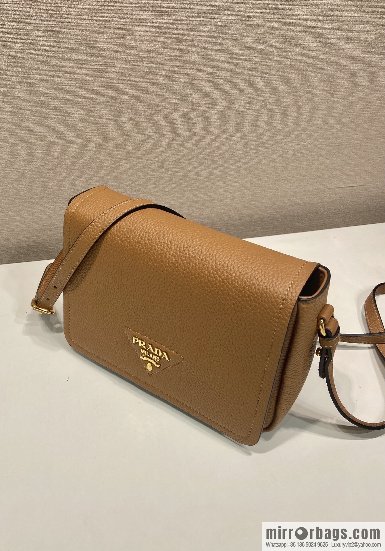 PRADA 🎉 new shoulder strap 🎉 1BD314-1 🎉 caramel color