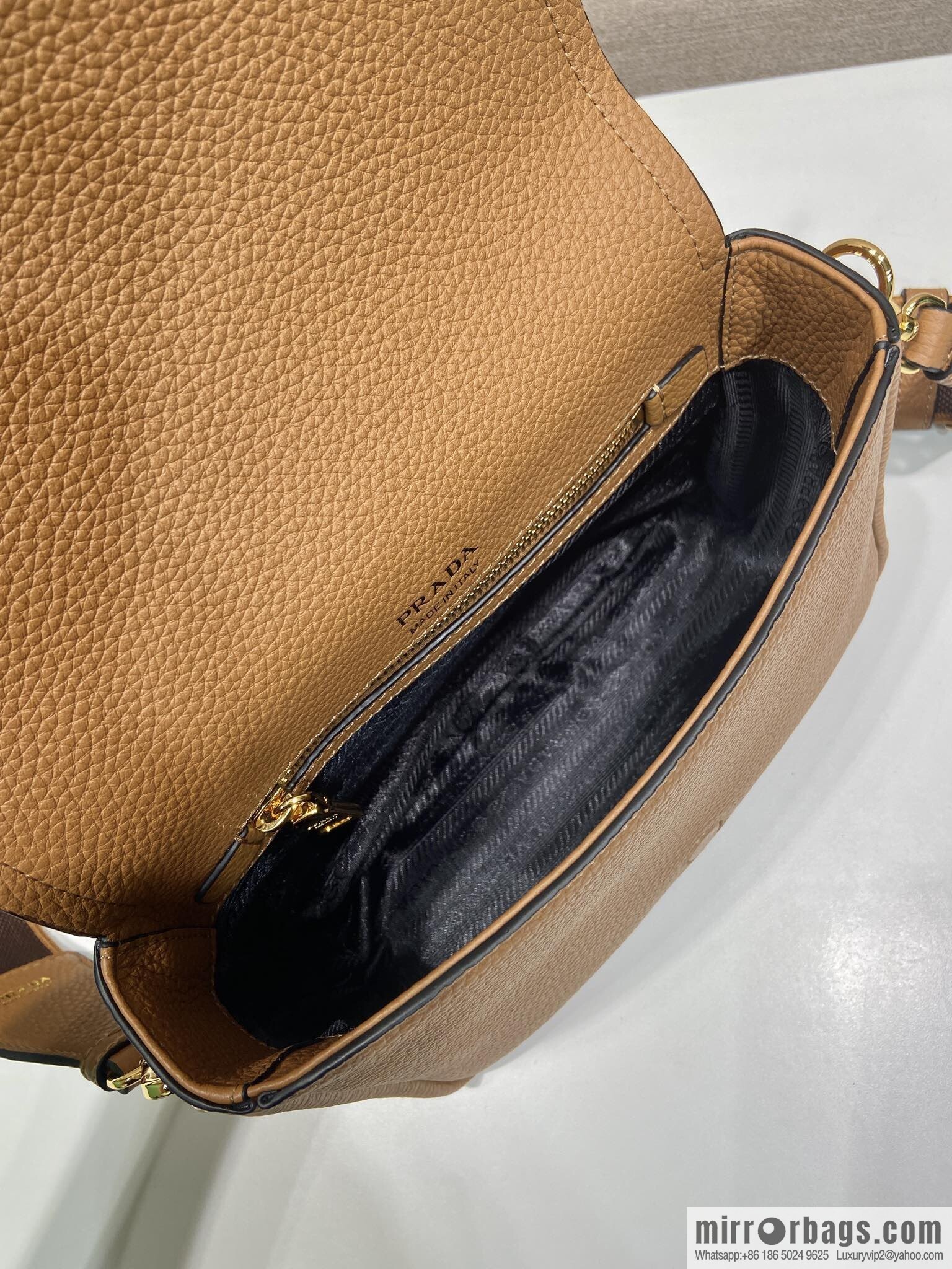 PRADA 🎉 new shoulder strap 🎉 1BD314-1 🎉 caramel color
