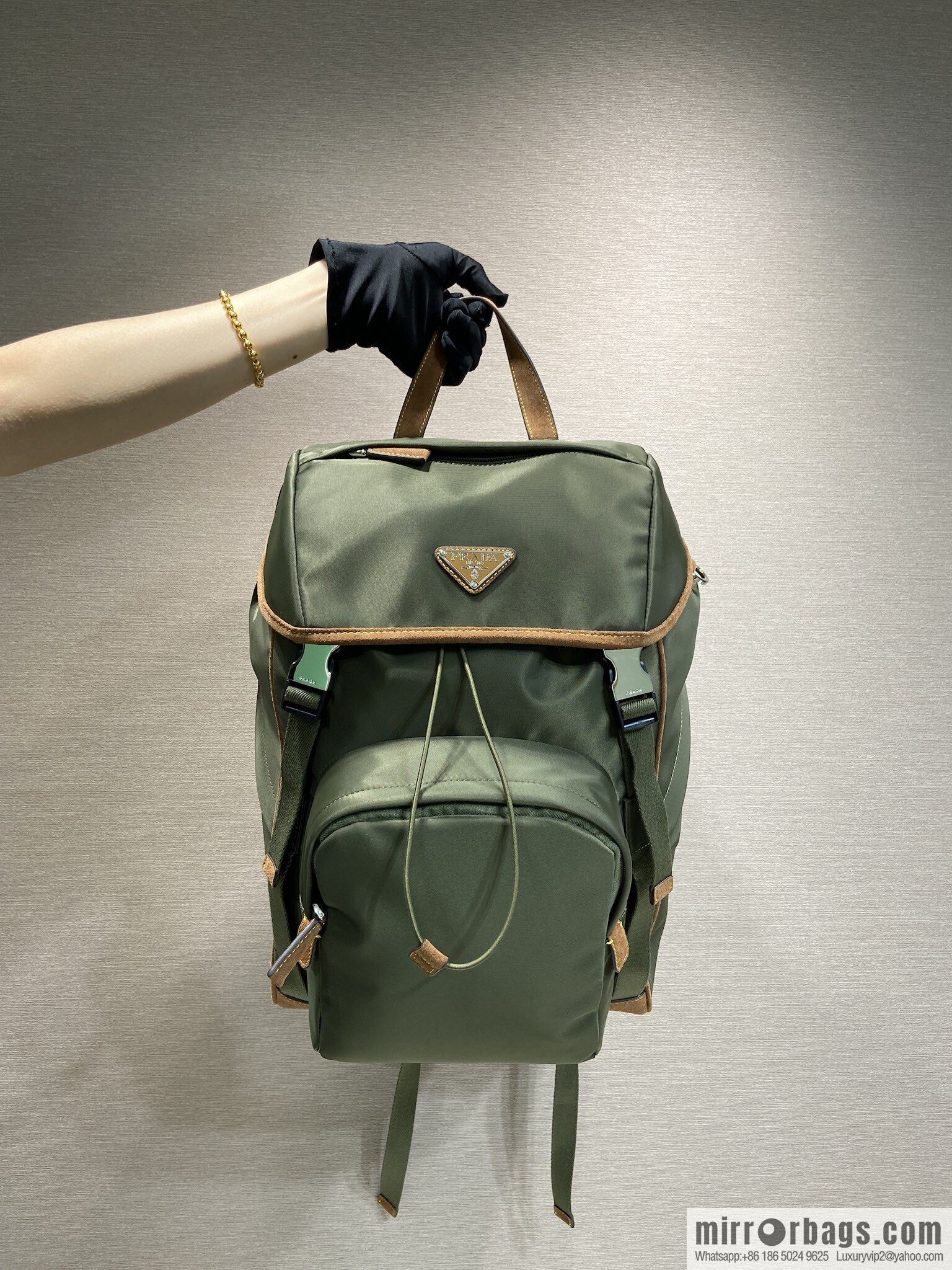 PRADA 🎉 new shoulder strap 🎉 2VZ135 new color 🎉🎉 army green