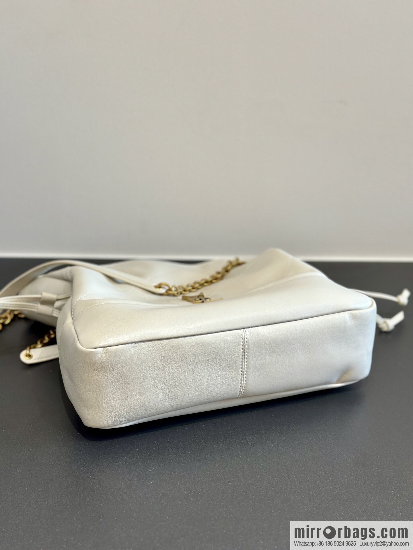 YSL 𝗝𝗮𝗺𝗶𝗲 𝟰.𝟯 small 𝗣𝗢𝗖𝗛𝗢𝗡_ lucky bag bucket bag 833948 white