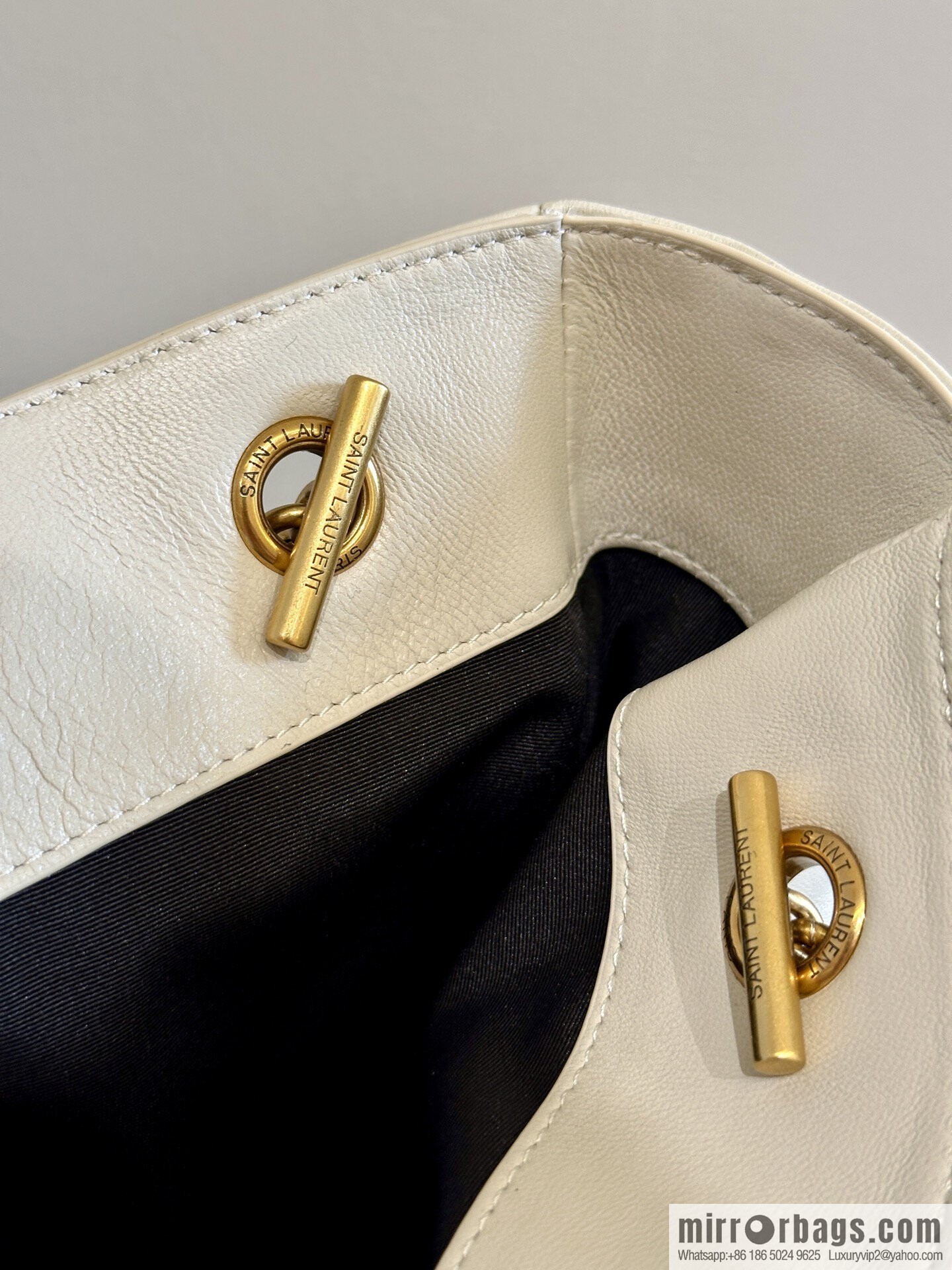 YSL 𝗝𝗮𝗺𝗶𝗲 𝟰.𝟯 small 𝗣𝗢𝗖𝗛𝗢𝗡_ lucky bag bucket bag 833948 white