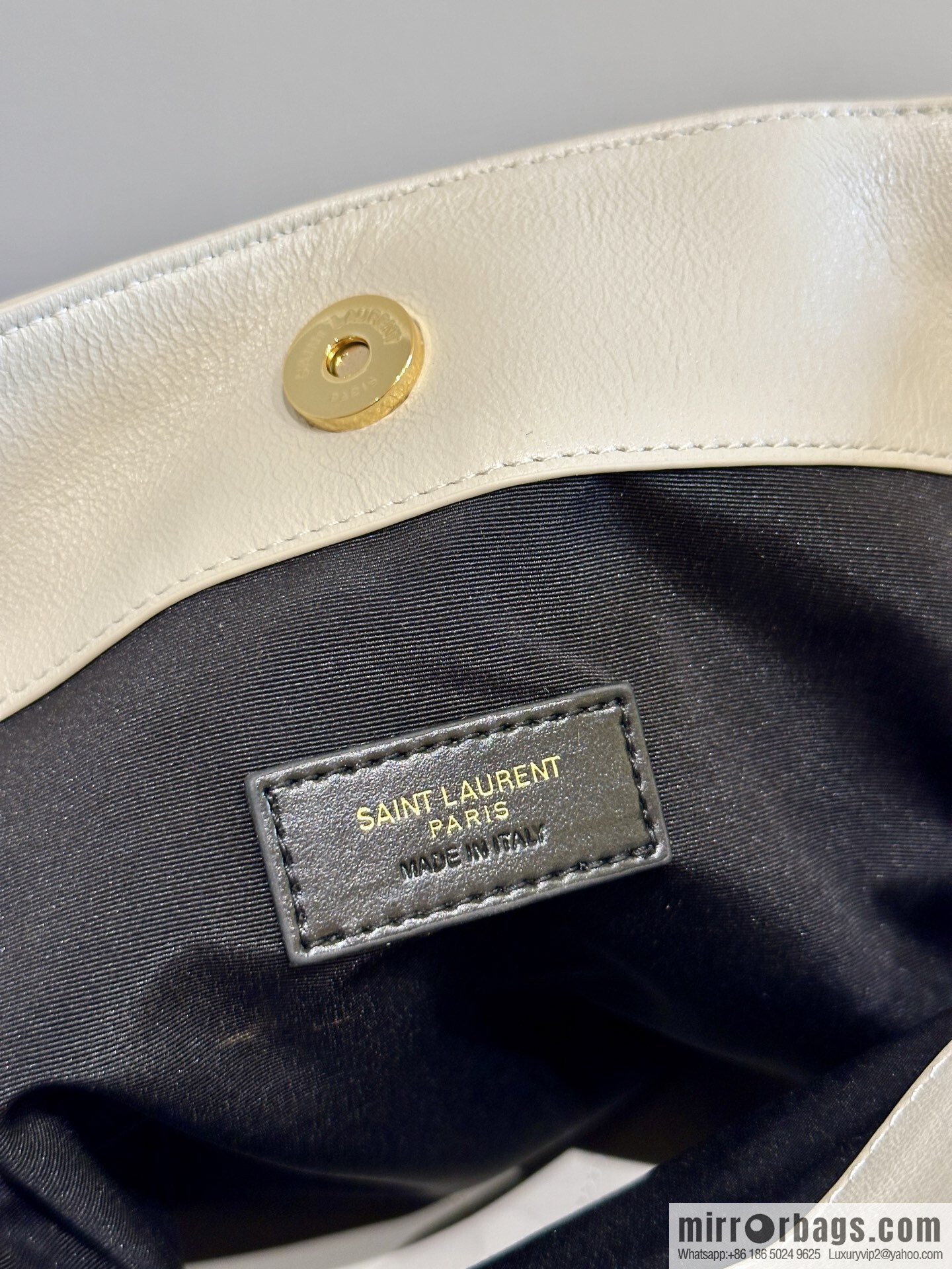 YSL 𝗝𝗮𝗺𝗶𝗲 𝟰.𝟯 small 𝗣𝗢𝗖𝗛𝗢𝗡_ lucky bag bucket bag 833948 white