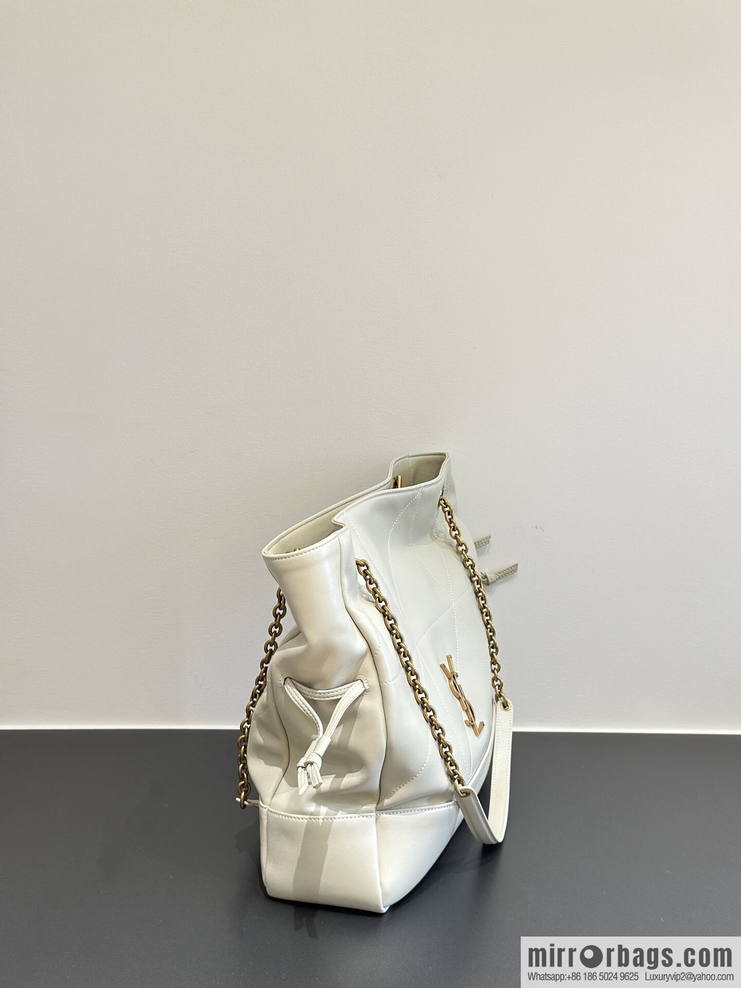 YSL ๐๐ฎ๐บ๐ถ๐ฒ ๐ฐ.๐ฏ large ๐ฃ๐ข๐๐๐ข๐ก_ lucky bag bucket bag 809824 white