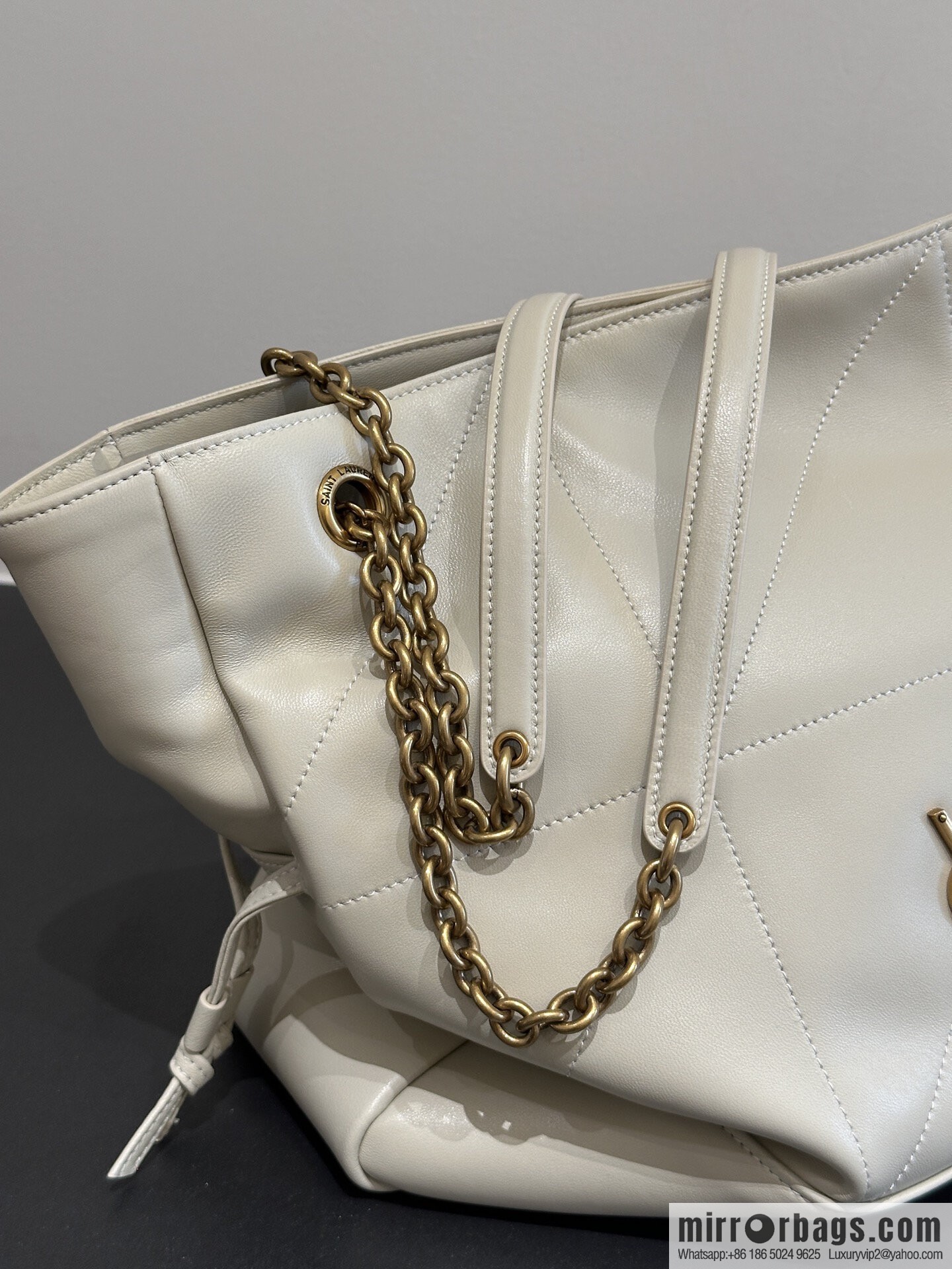 YSL ๐๐ฎ๐บ๐ถ๐ฒ ๐ฐ.๐ฏ large ๐ฃ๐ข๐๐๐ข๐ก_ lucky bag bucket bag 809824 white