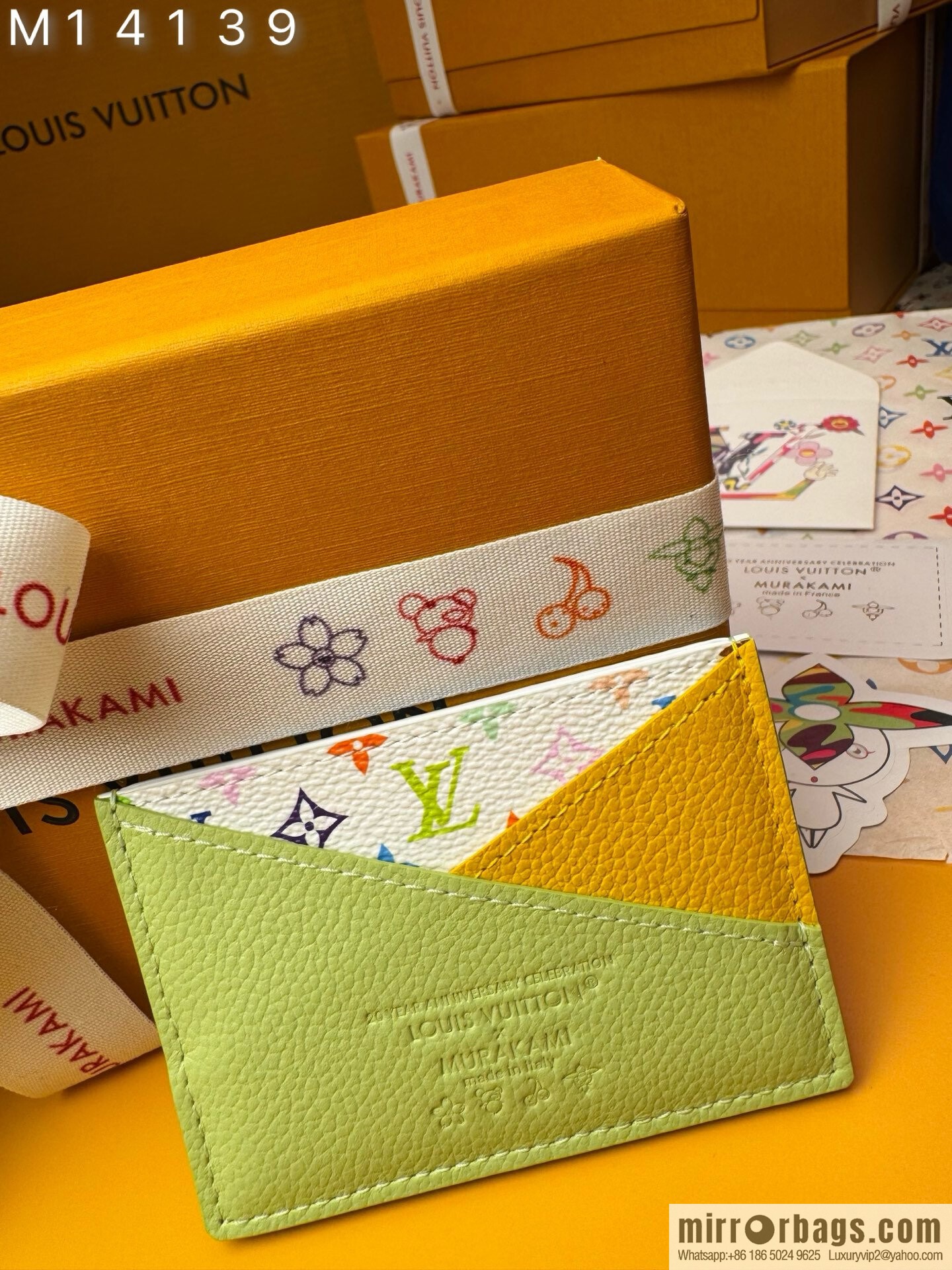 LV M14139 LV x TM Cris-Cross Card Holder