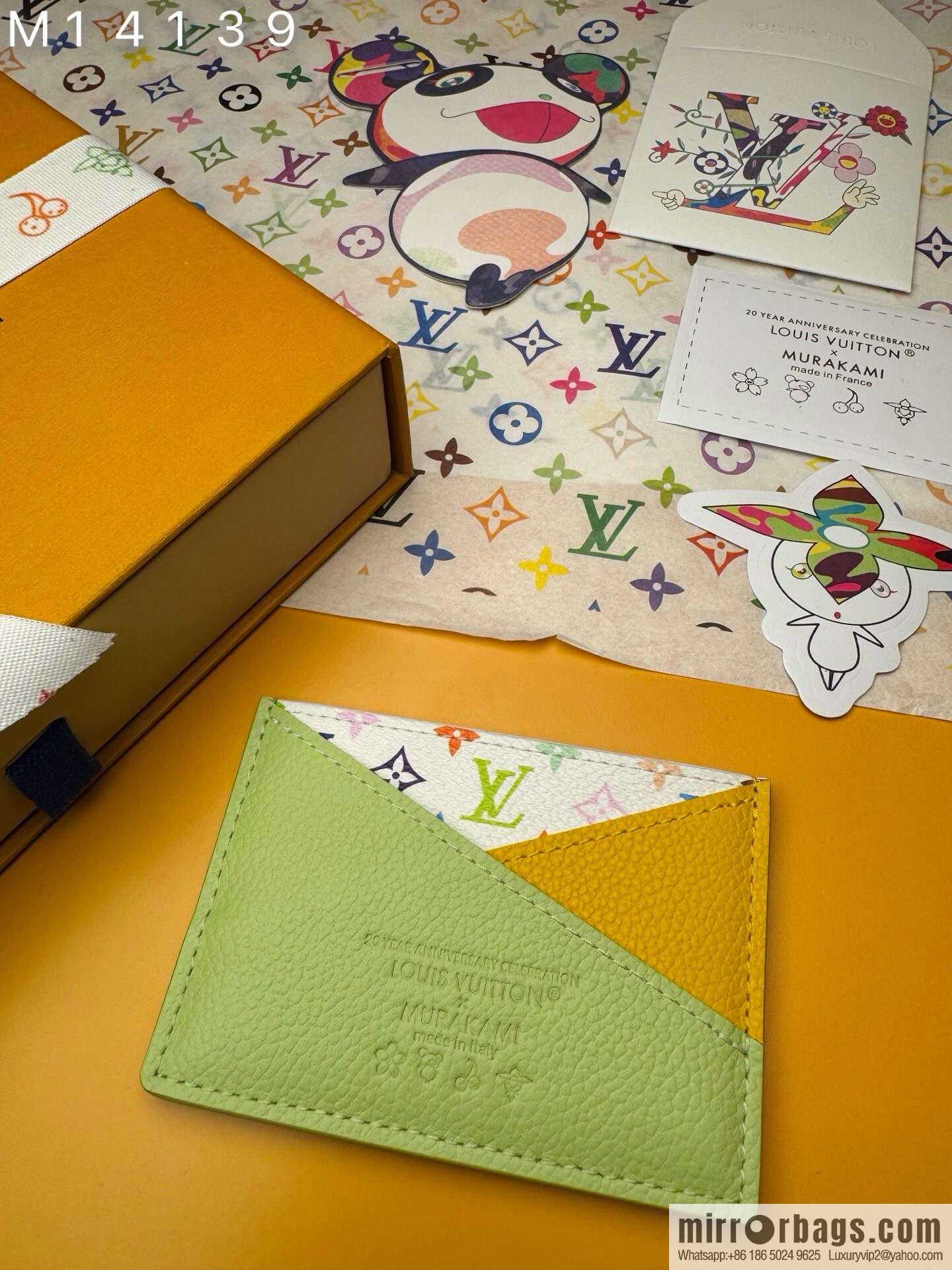 LV M14139 LV x TM Cris-Cross Card Holder