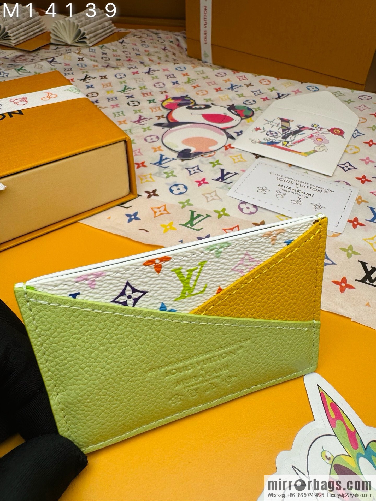 LV M14139 LV x TM Cris-Cross Card Holder